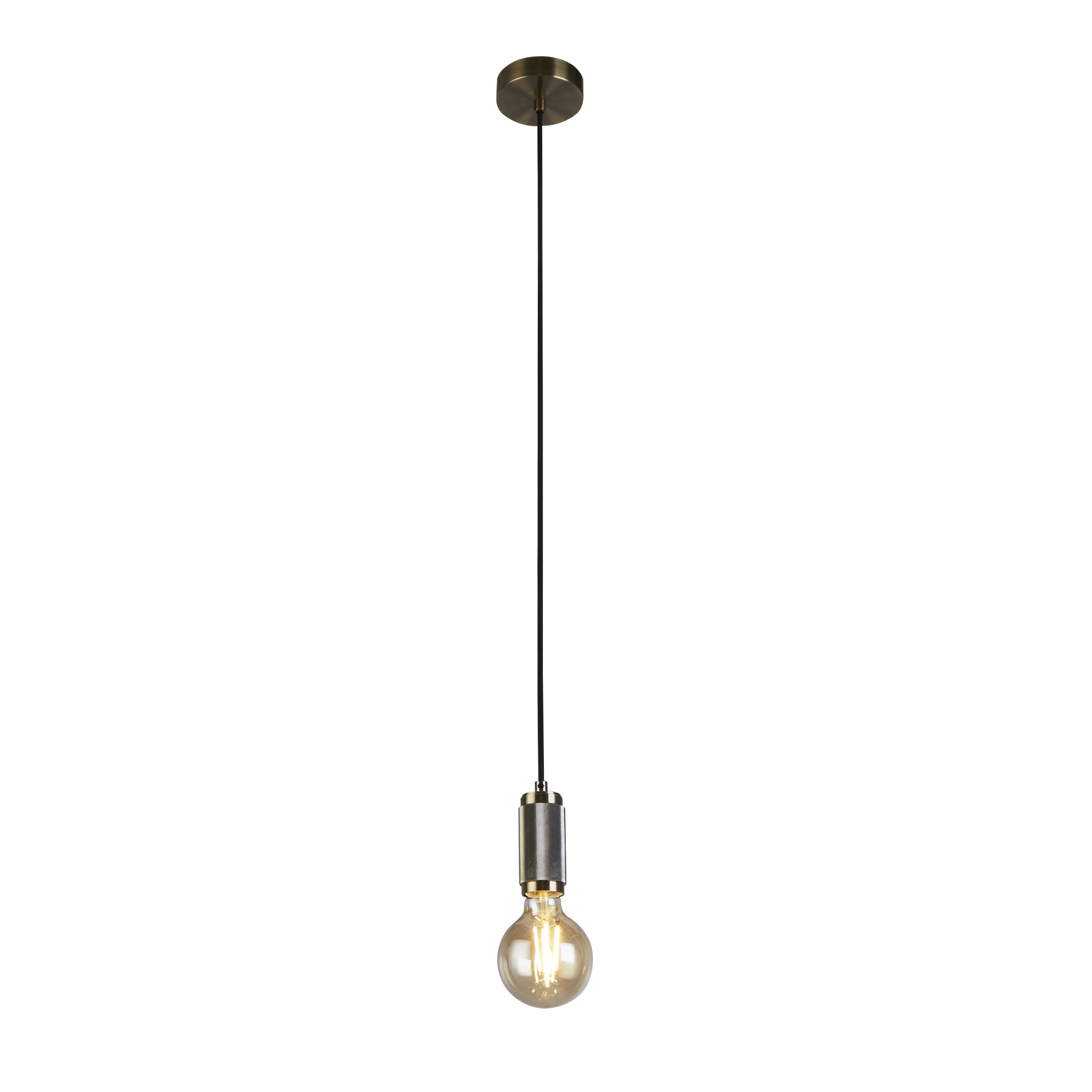 Searchlight - lampe suspendue - Ø cm - laiton et or