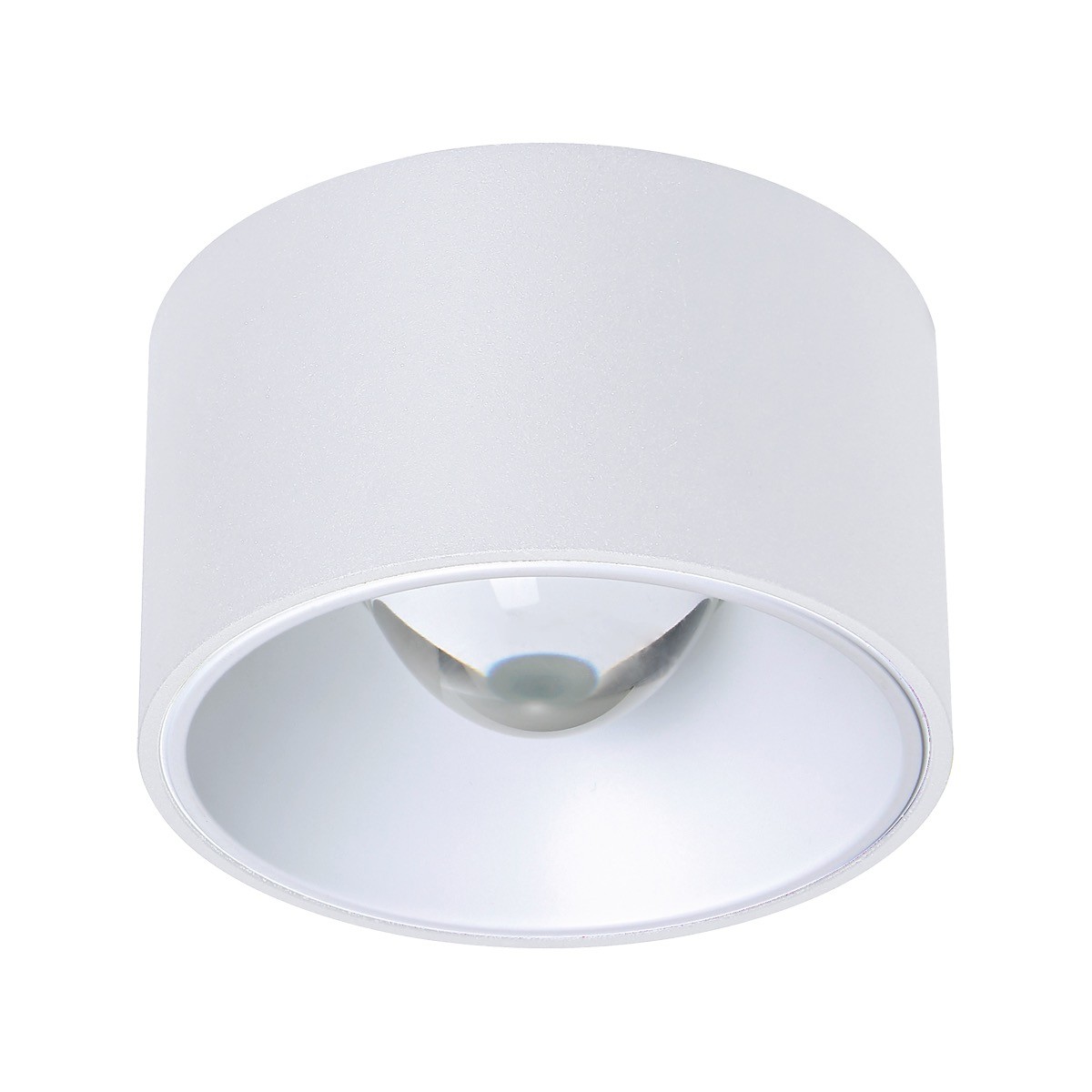 VK Lighting Fozy - spot de surface - Ø 9,5 x 5,5 cm - LED dimmable 20 W incluse - IP54 - blanc