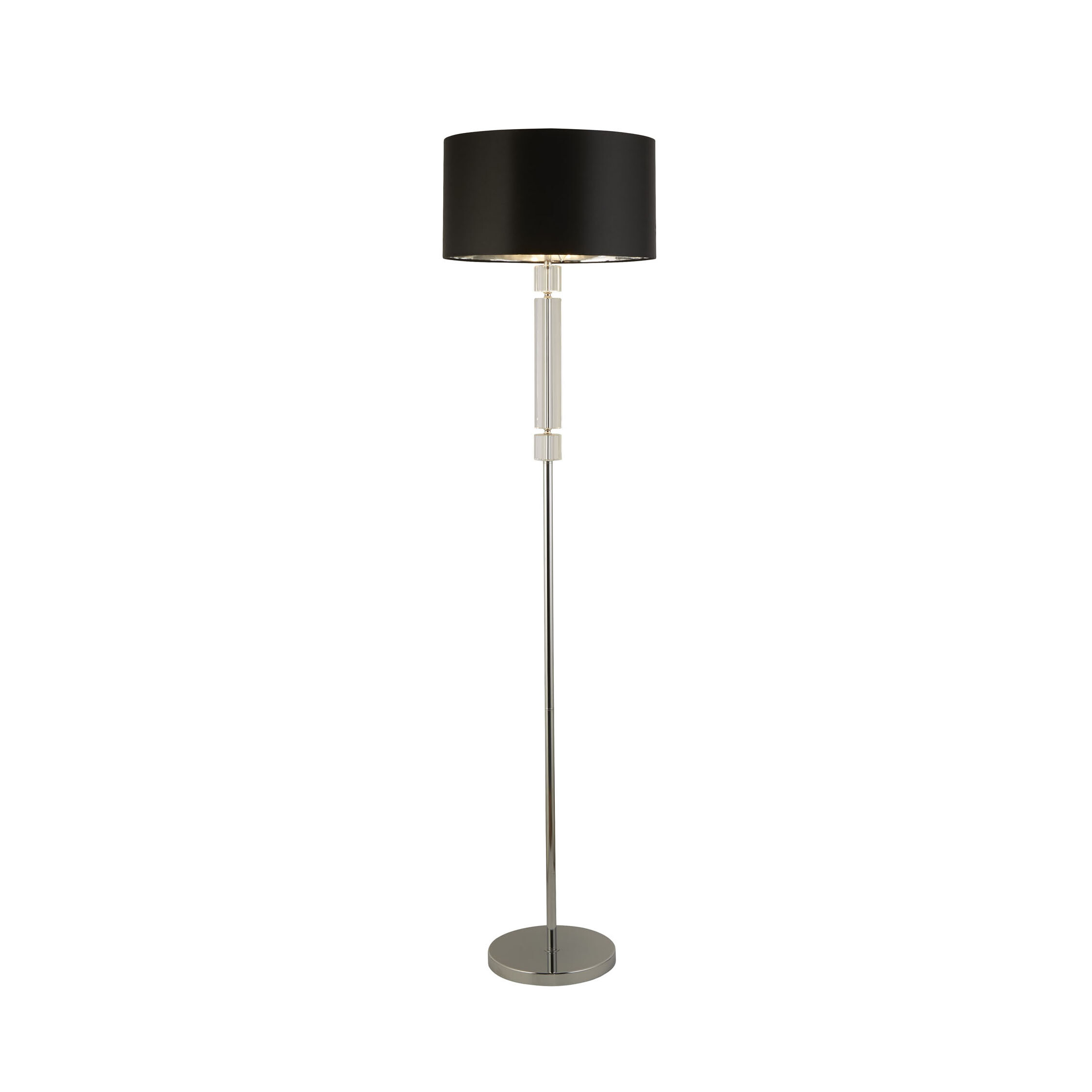 Searchlight Floor - lampadaire - Ø ,5 cm - noir et chrome