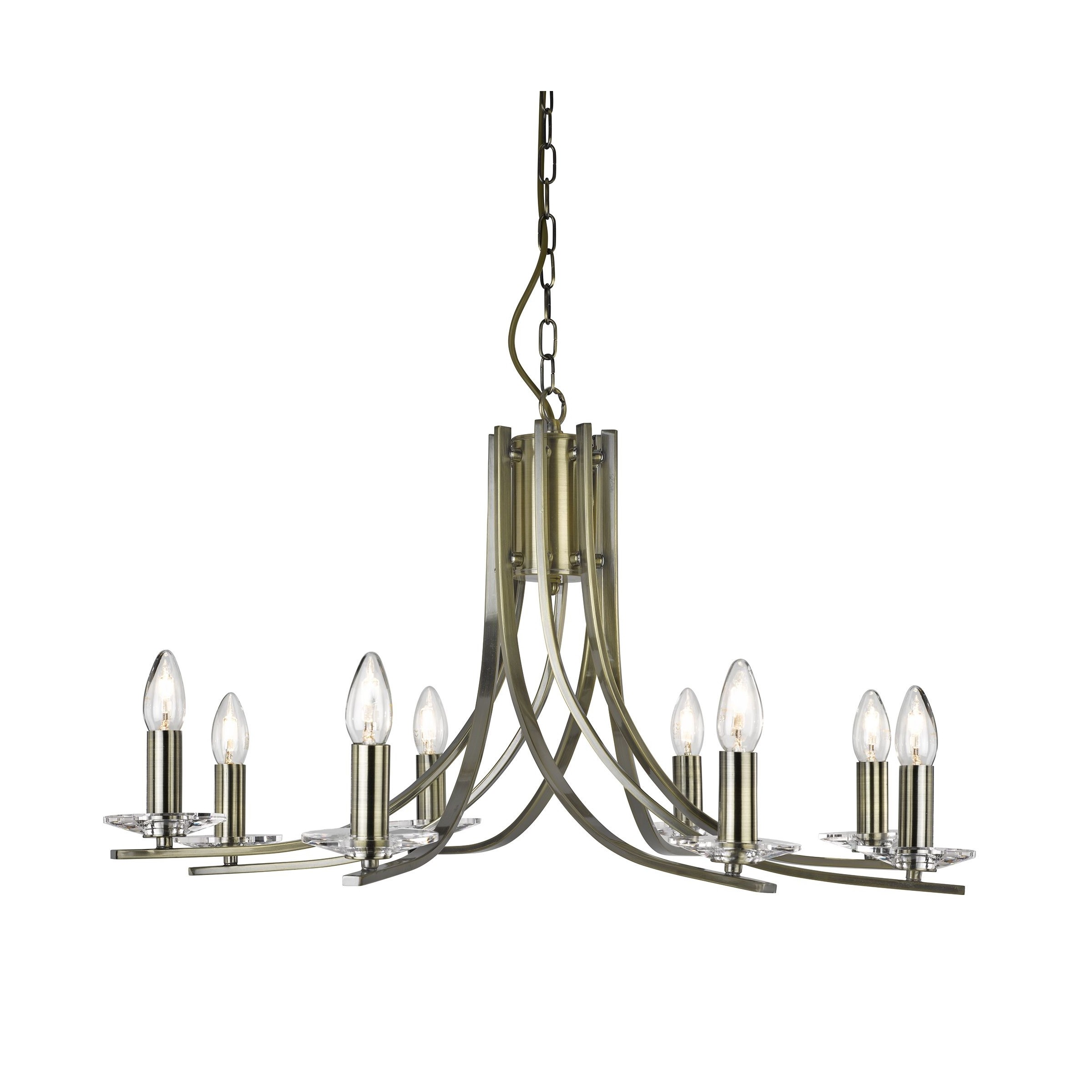 Searchlight Ascona - lustre - Ø cm - laiton antique