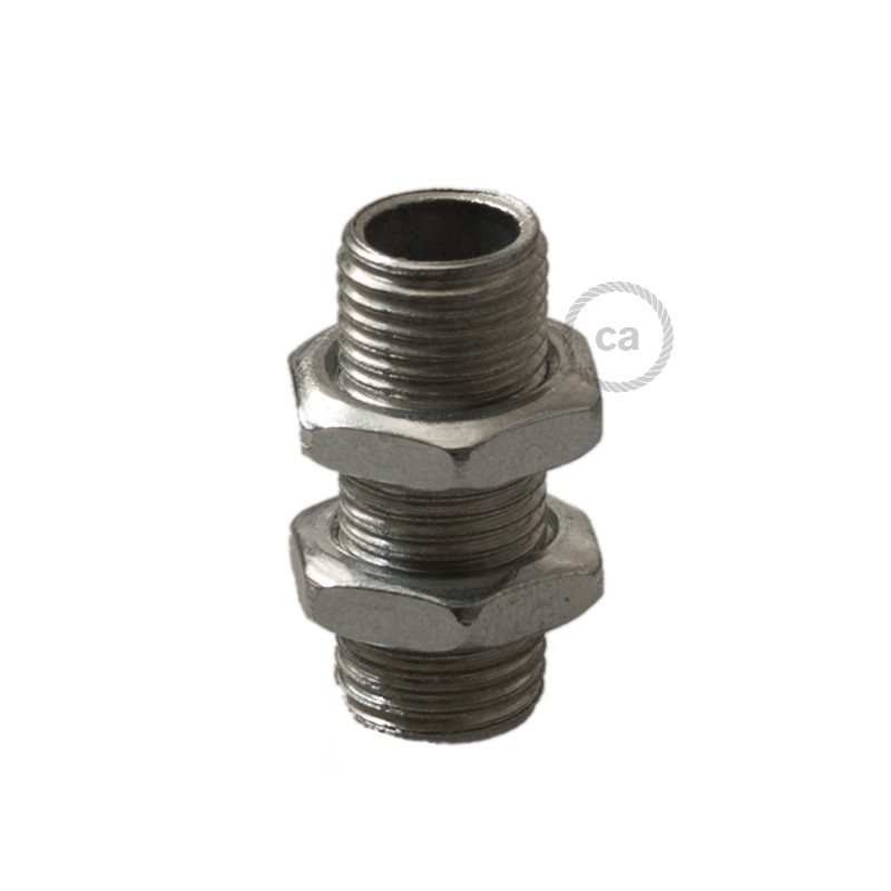 Creative Cables - tige filetée avec 2 écrous - Ø ,5 cm - gris métal