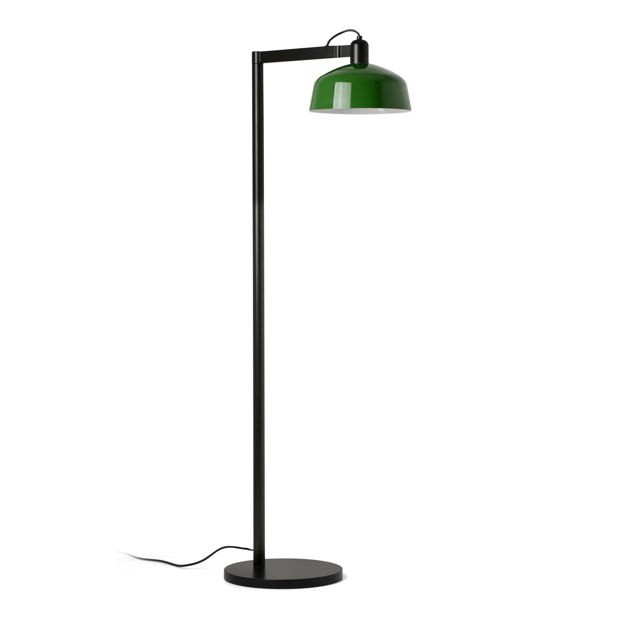 Faro Tatawin - lampadaire - ,7 x - noir satiné et vert brillant