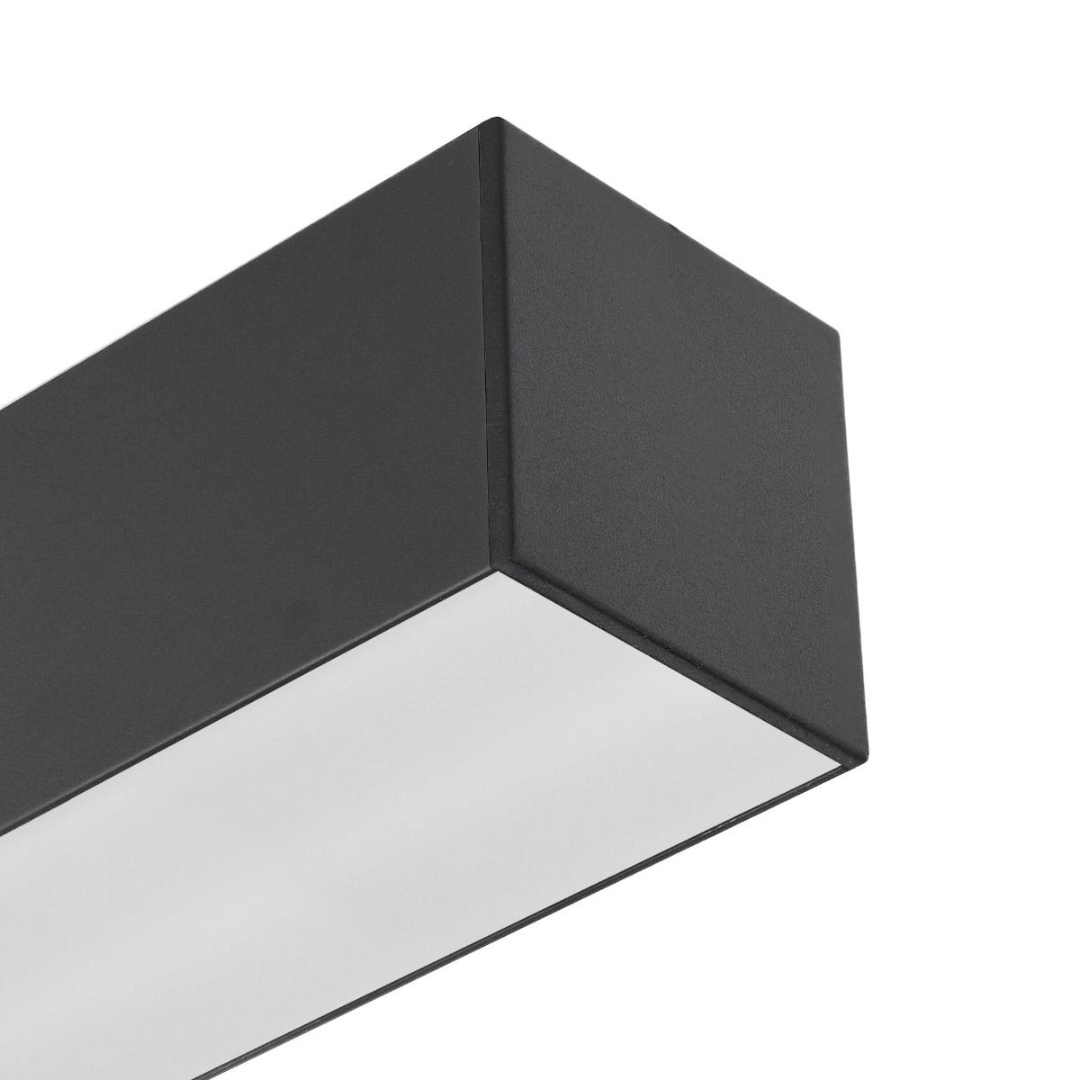 Roi Du Luminaire Line - plafonnier - profilé 5,3 x 5,3 cm - 28,8W LED par mètre - noir