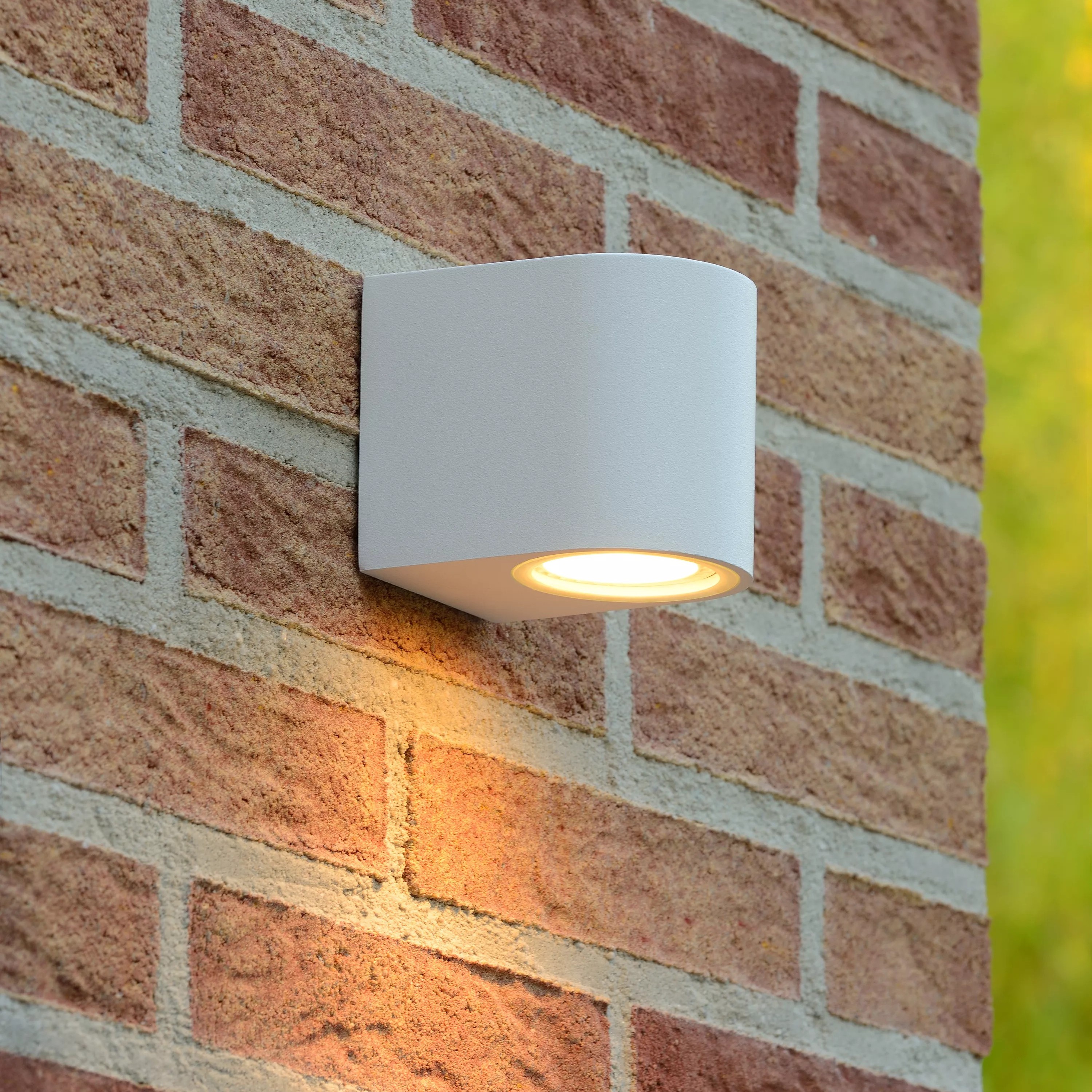 Lucide Zora Round 1 - applique murale extérieure - 6,5 x cm - 5W LED dimmable inclus - blanc