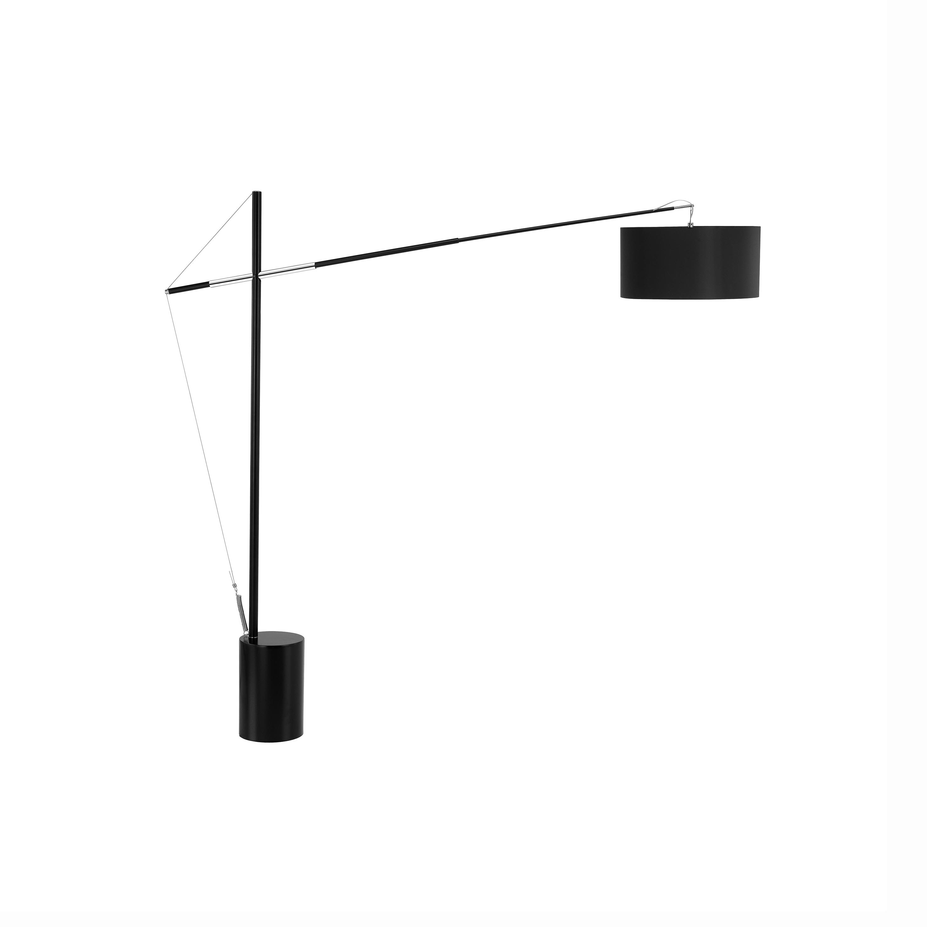 Nova Luce Traccia - lampadaire - - noir