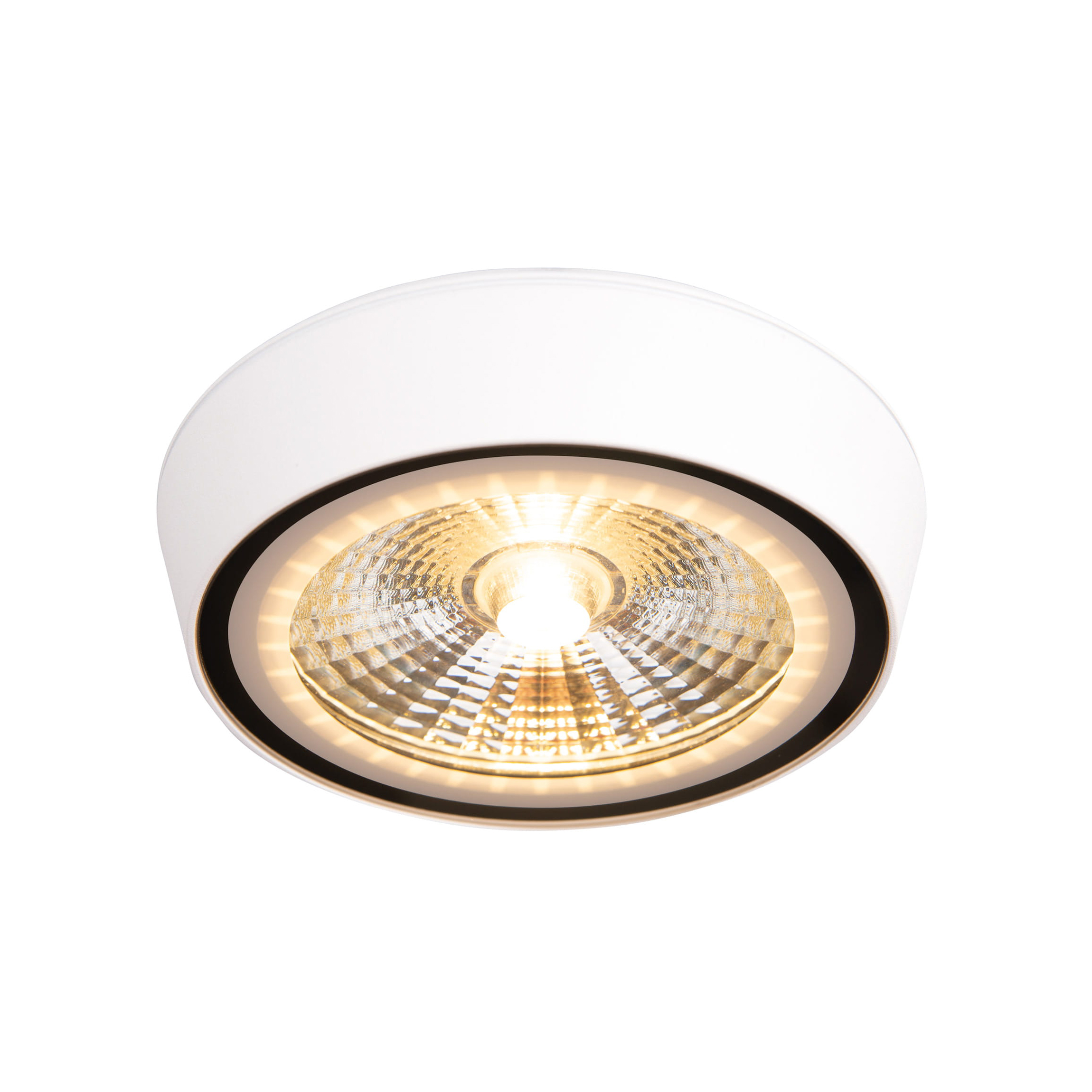 Maxlight Charon - plafonnier - Ø 12,8 x 3 cm - 12W LED inclus - IP65 - blanc mat