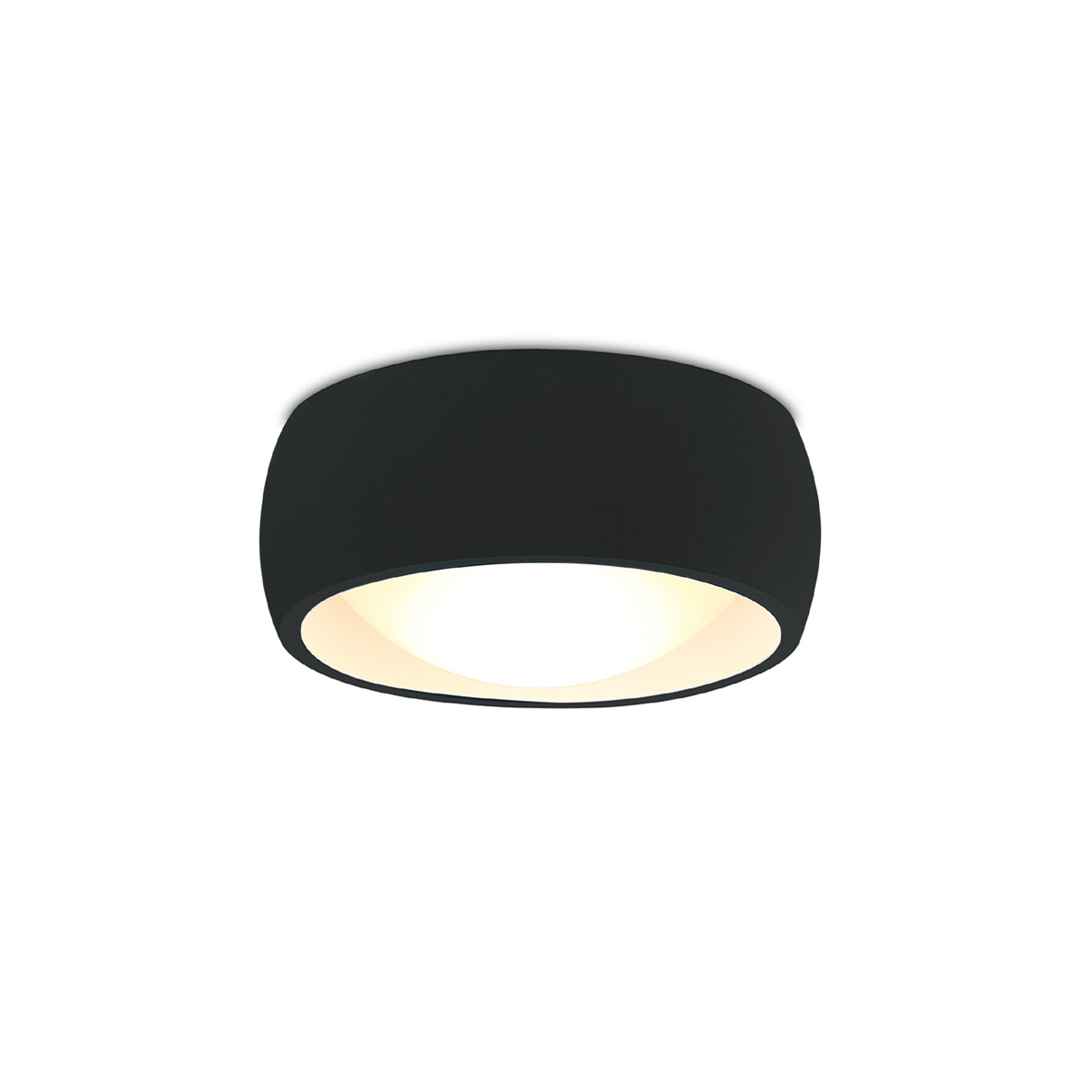 Maxlight Kodak - plafonnier - Ø 10,8 x 4,8 cm - 8W LED inclus - noir