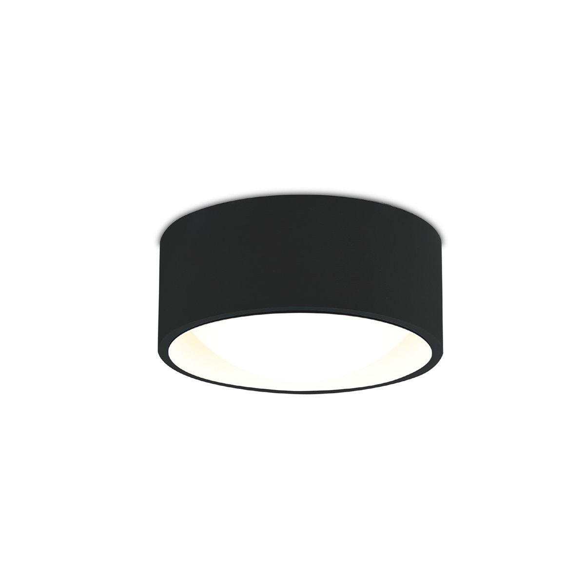 Maxlight Kodak - plafonnier - Ø ,7 cm - 8W LED inclus - noir