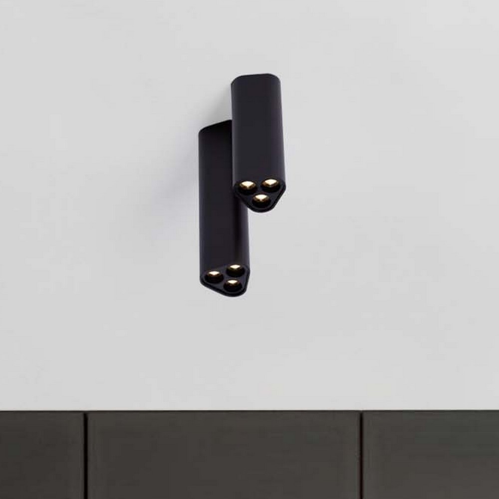 Nova Luce Etho - plafonnier - x 5 cm - 6W LED inclus - noir sablé