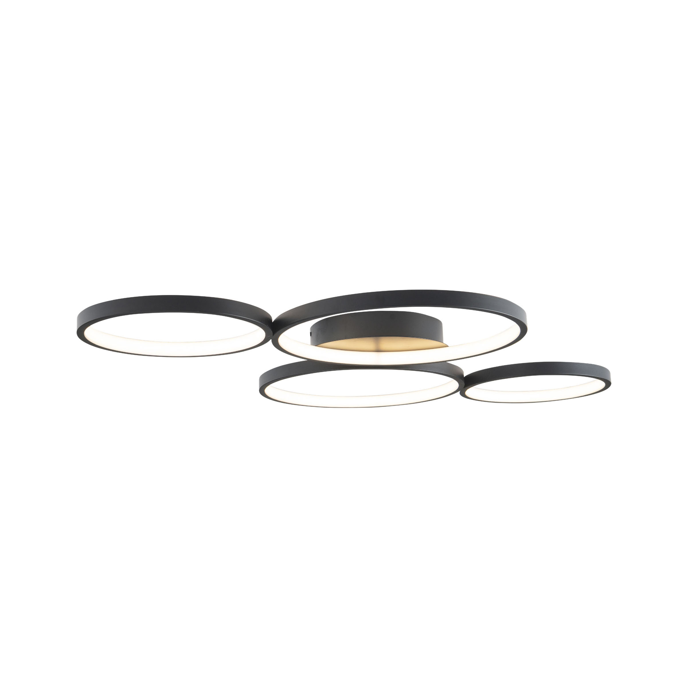Maxlight Velvet - plafonnier - x 6 cm - 67W LED inclus - noir
