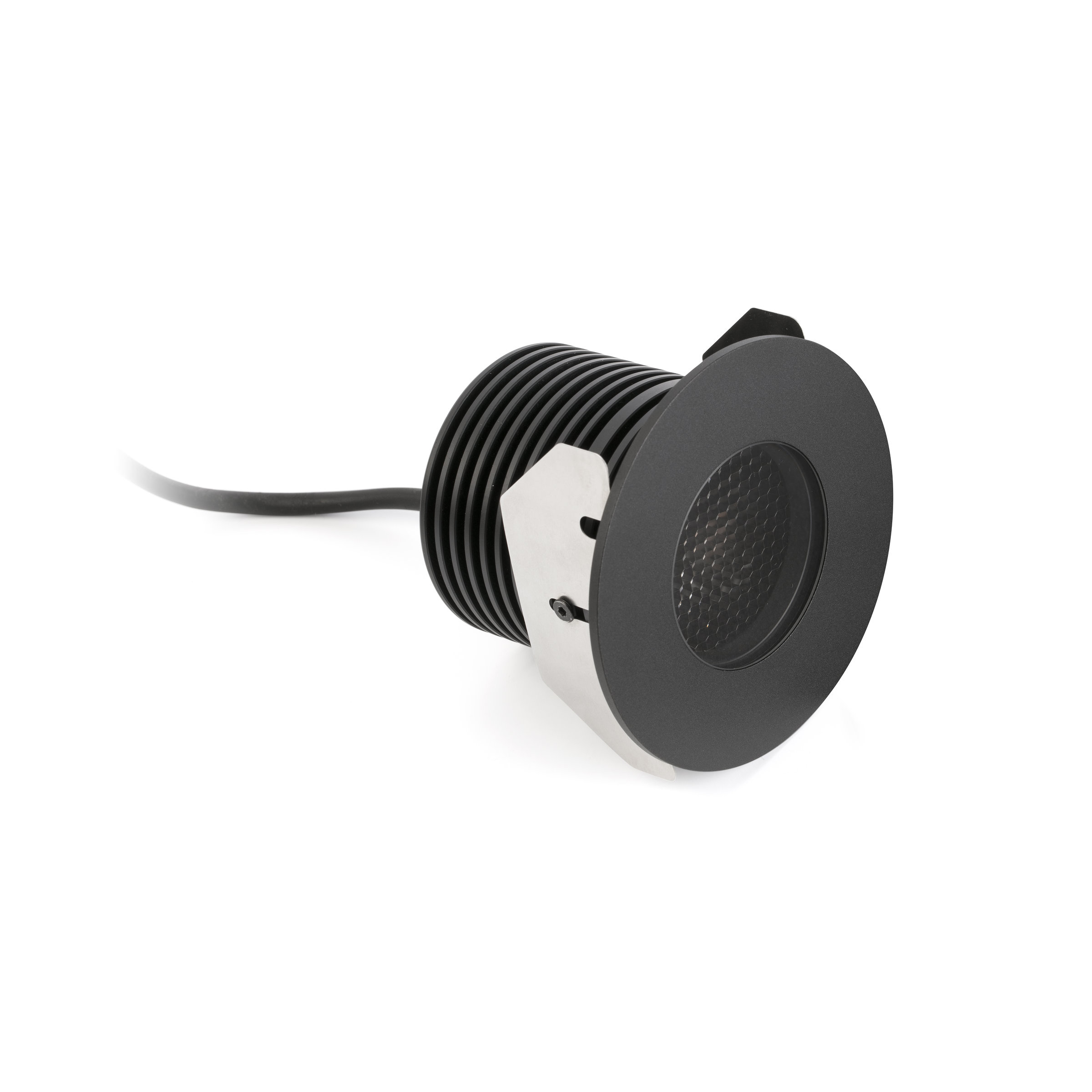 Faro Grund - spot rond pour l"extérieur - Ø 92 mm, Ø 68 mm à encastrer - 13W LED inclus - IP67 - noir
