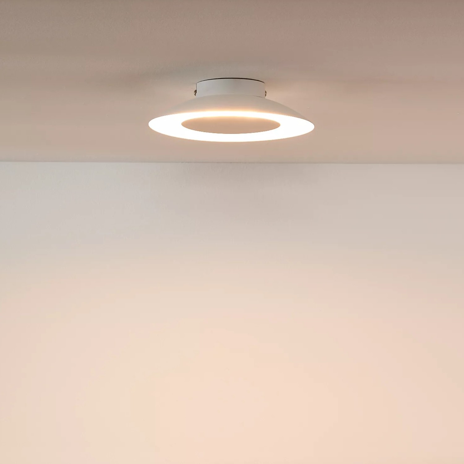 Lucide Foskal - plafonnier - Ø 21,5 x 5,2 cm - 6W LED inclus - blanc