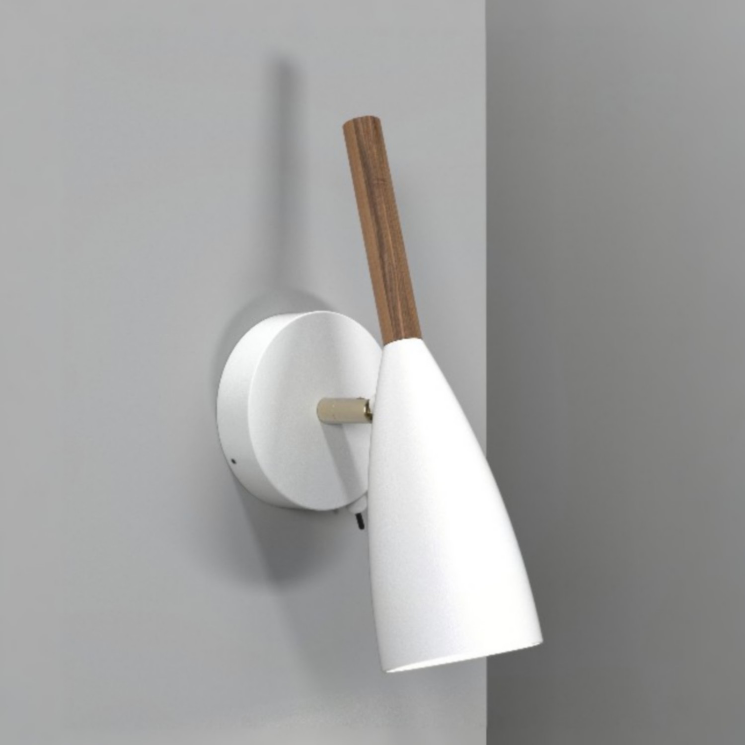 Design for the People Pure 10 - applique murale avec interrupteur - cm - blanc
