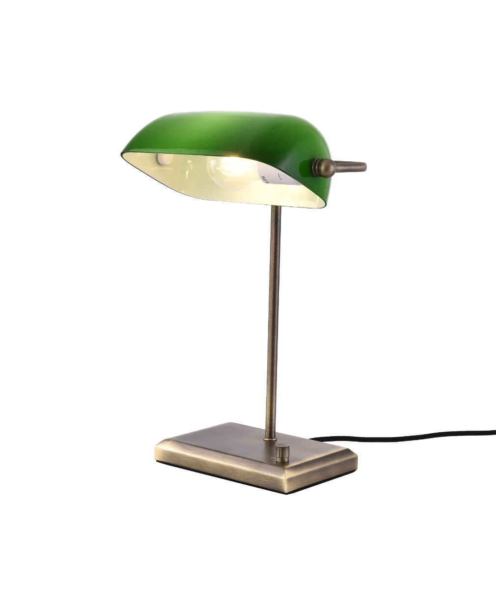 Artdelight Oxford - lampe à poser - x - bronze et vert