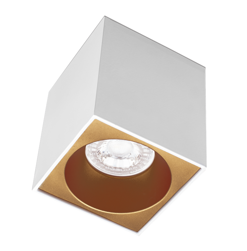Century Italia Essenza Cube - spot de construction 1L - x 9,8 cm - or et blanc
