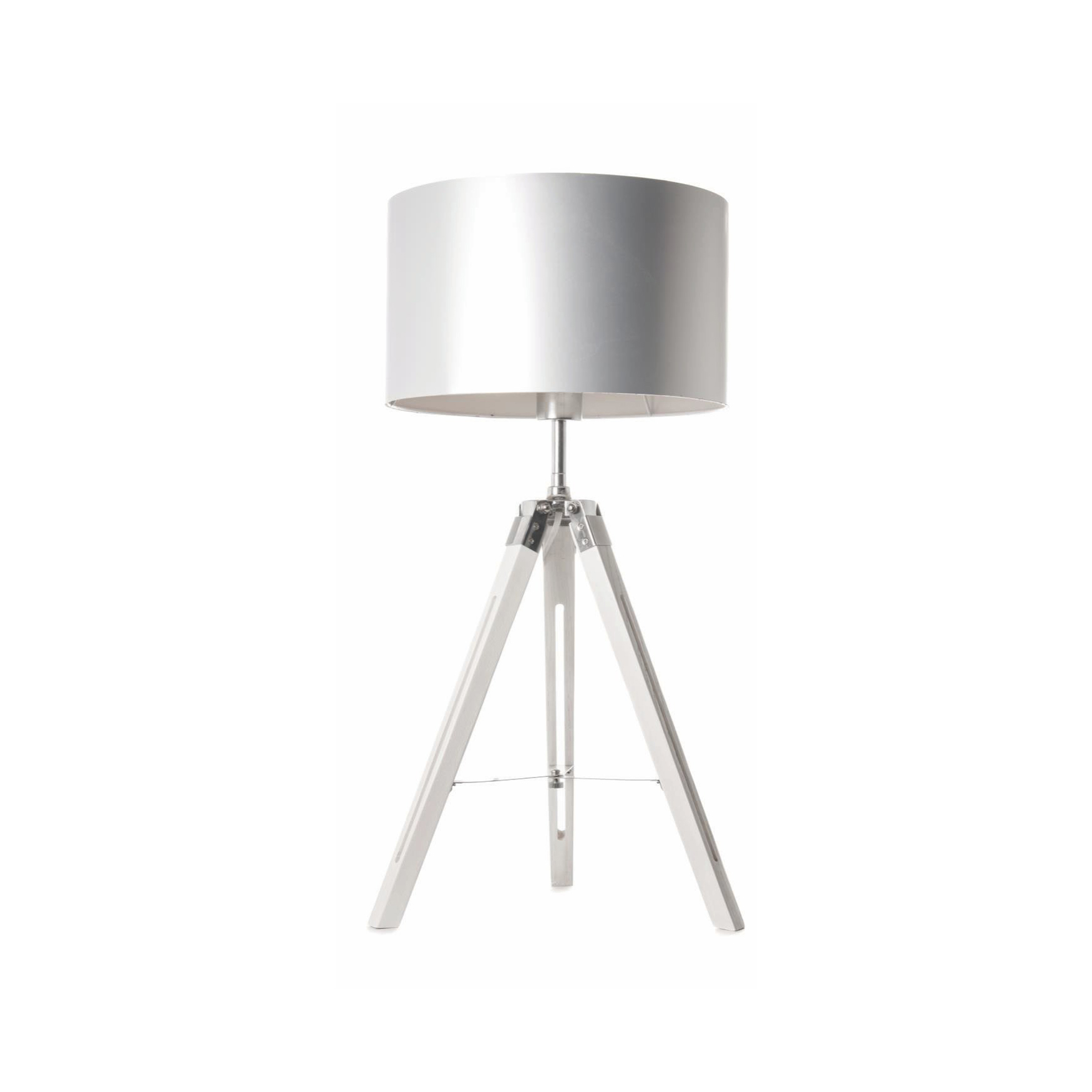 Artdelight Jewel - lampe à poser - Ø cm - blanc et chrome