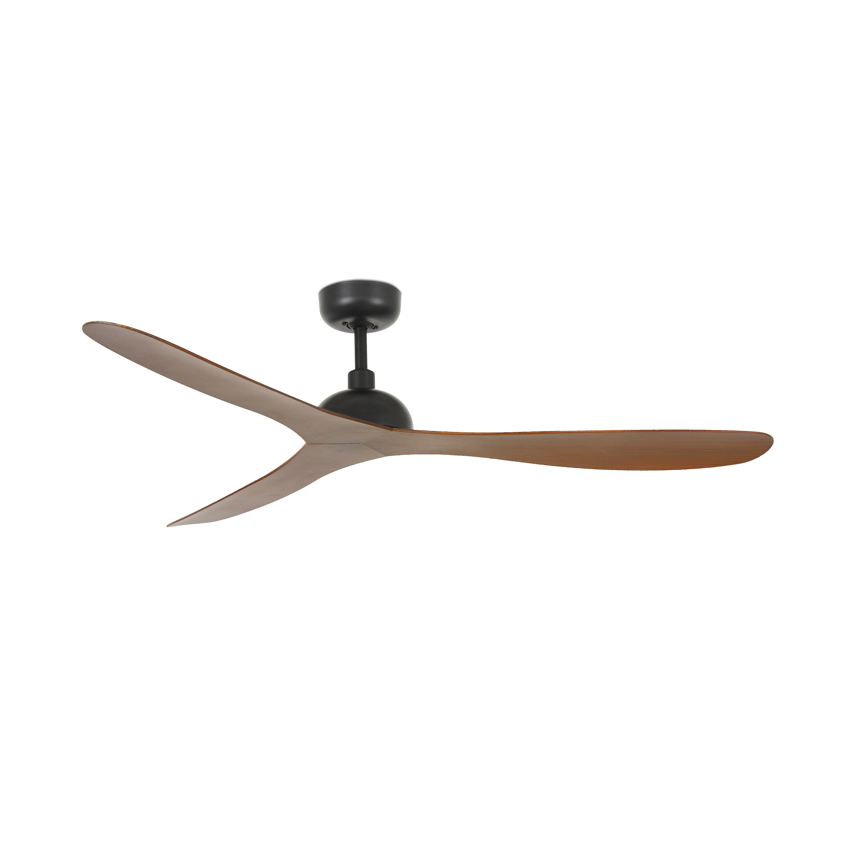 Faro Gotland - ventilateur de plafond avec télécommande et minuterie - Ø - brun et noir mat