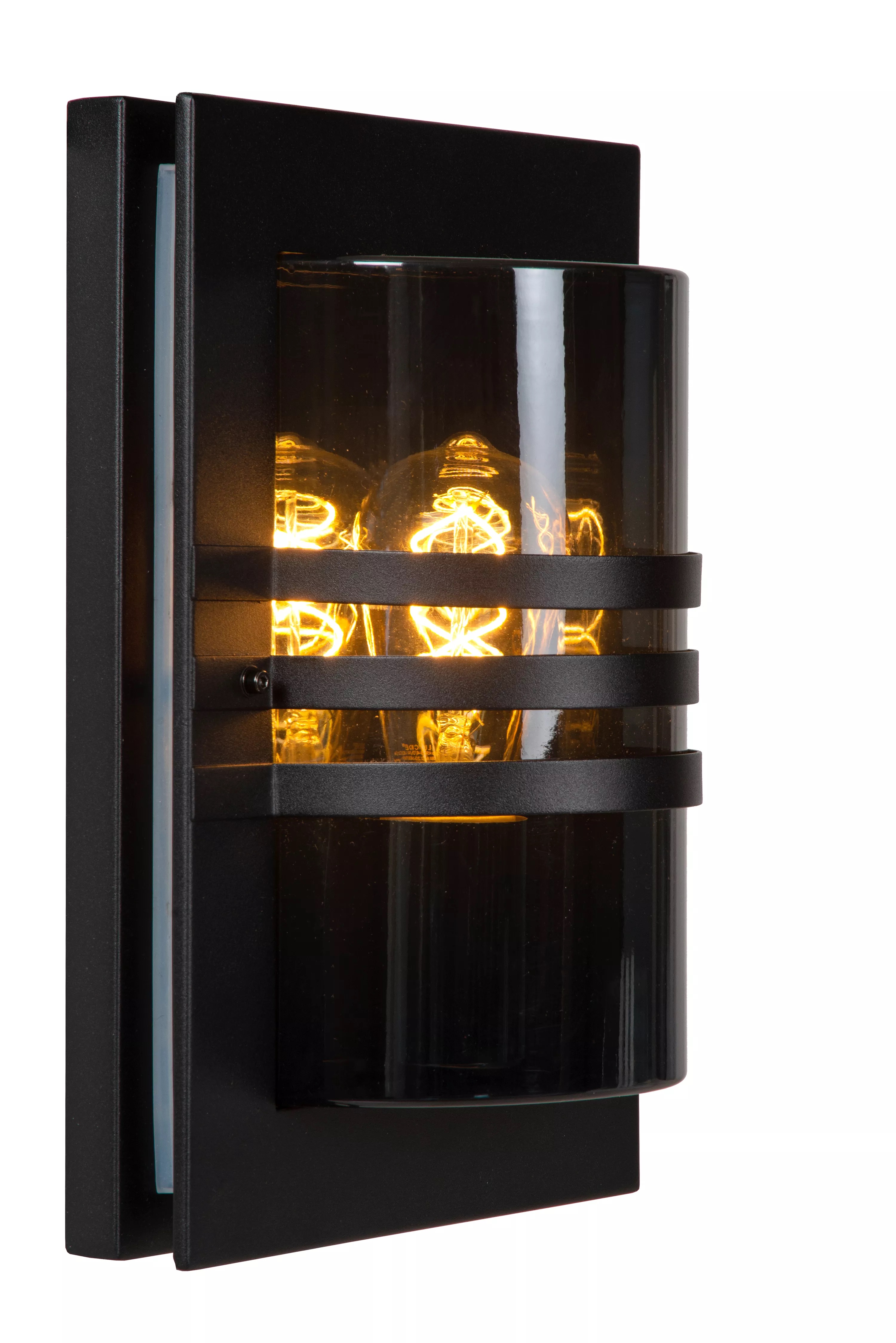 Lucide Privas - applique murale extérieure - ,7 x - IP44 - noir