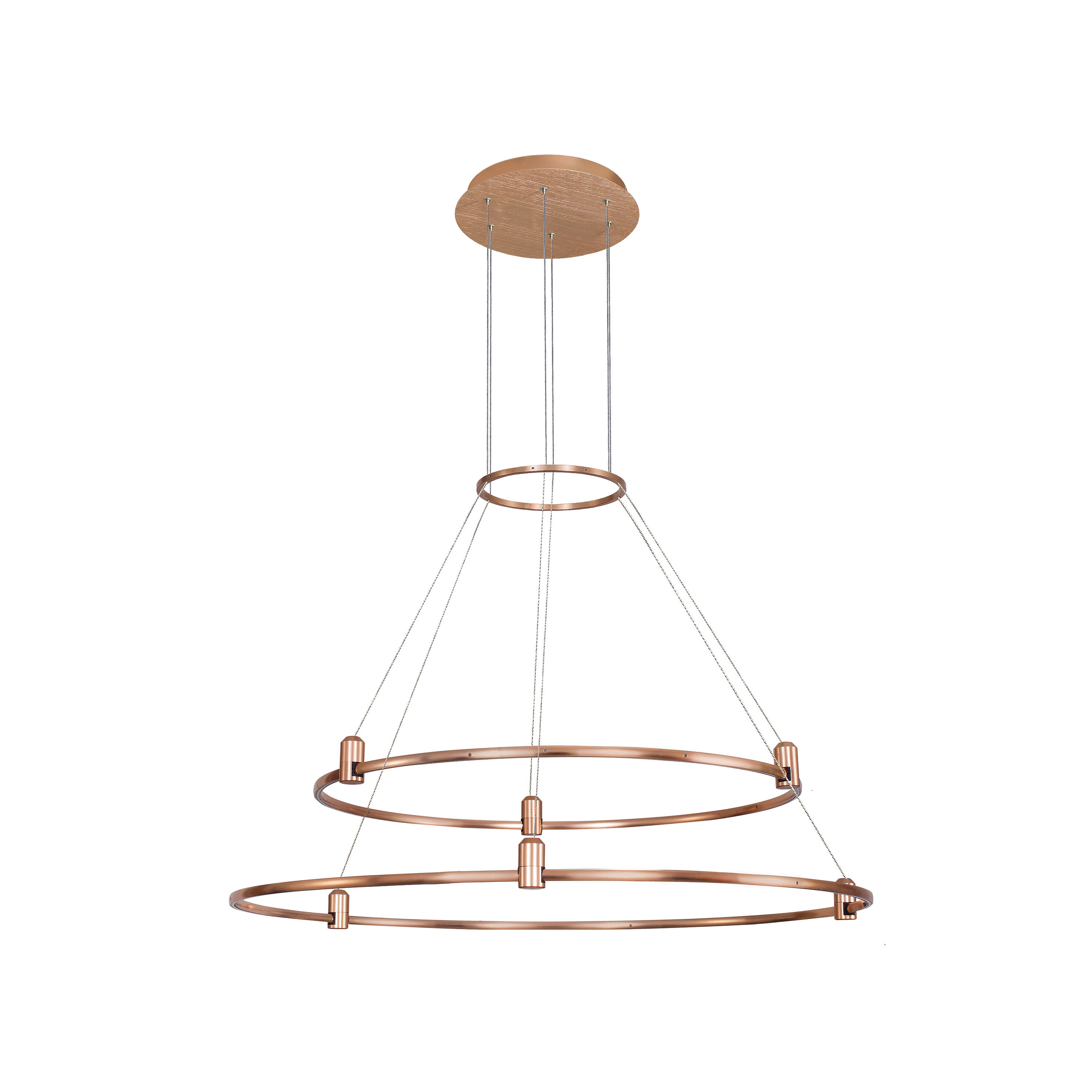 Nova Luce Dion - structure circulaire magnétique - Ø cm - convient pour jusqu"à 200W LED - or satiné
