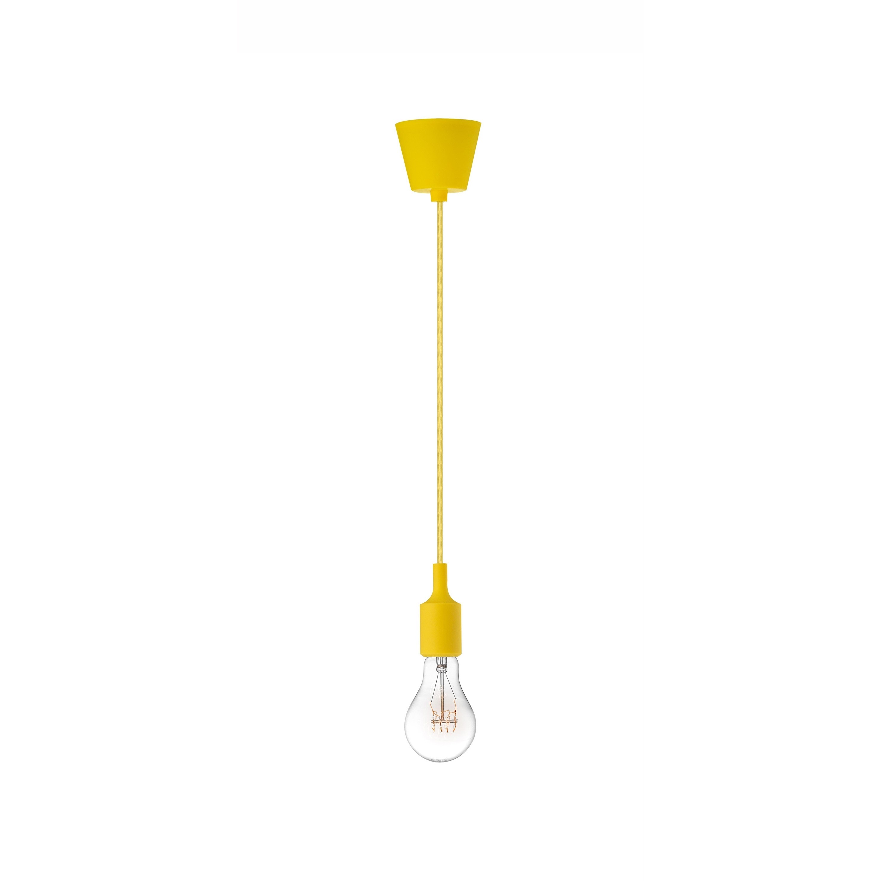 Nova Luce Swing - lampe suspendue - Ø 4,5 x - jaune