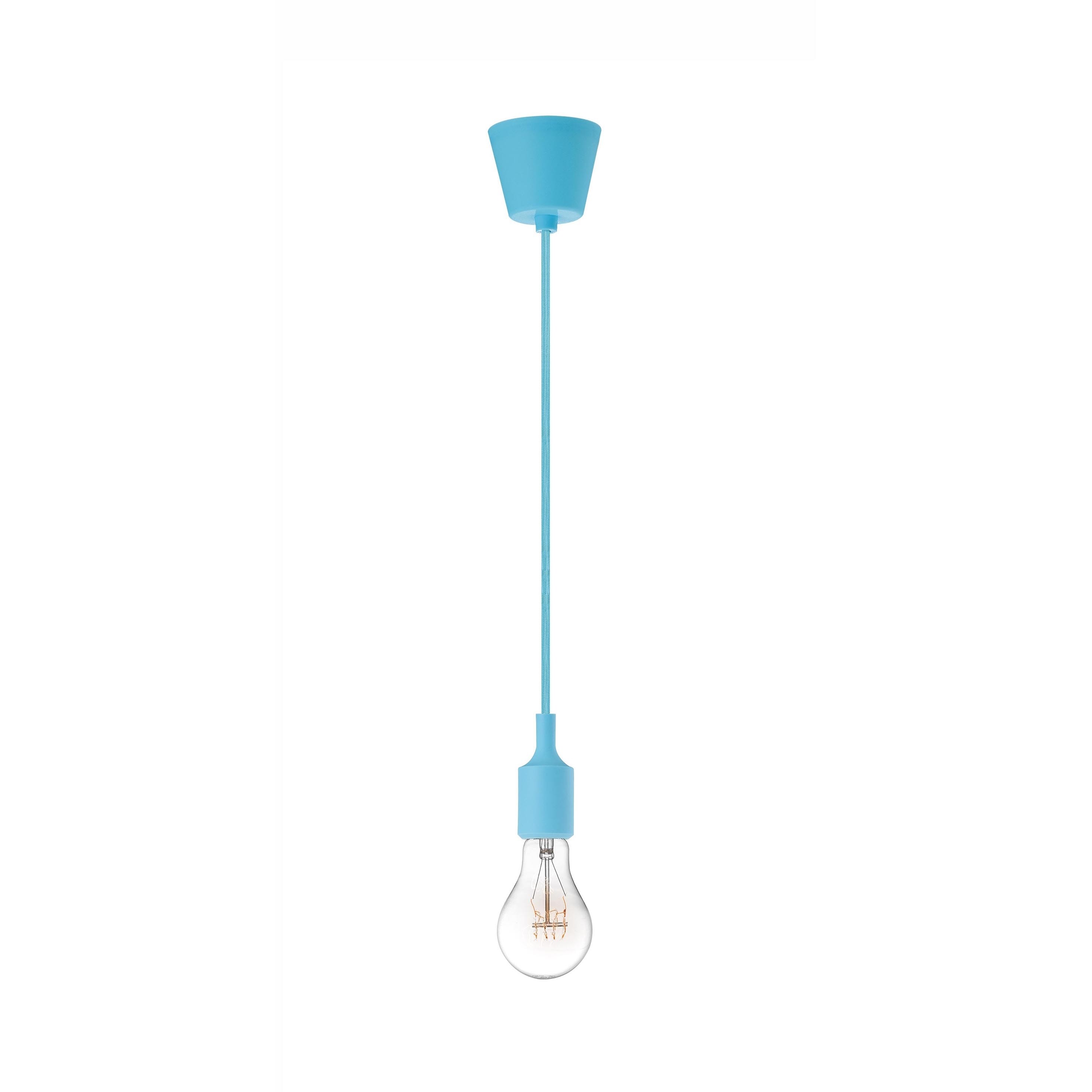 Nova Luce Swing - lampe suspendue - Ø 4,5 x - bleu ciel