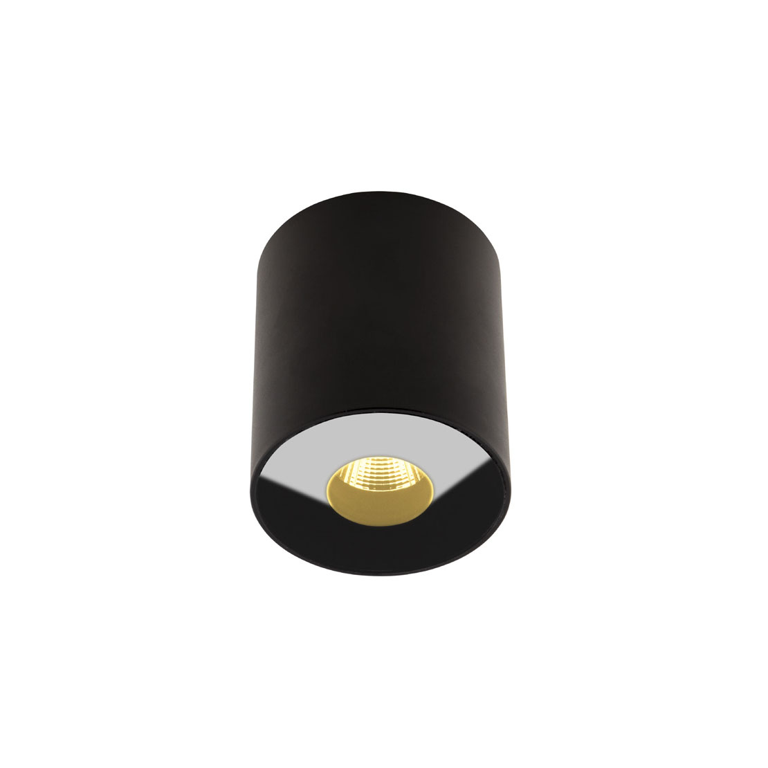 Maxlight Plasma - plafonnier - Ø 7,3 x 8,5 cm - 13W LED inclus - IP54 - noir
