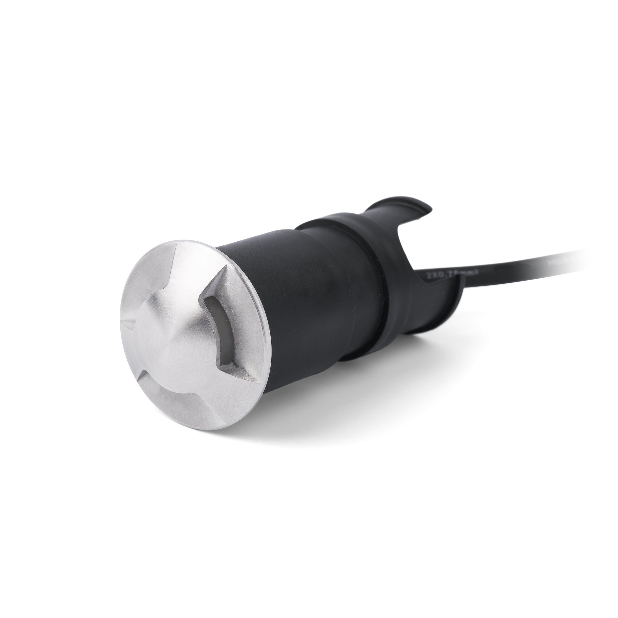 Faro Kane III - applique encastrée - Ø 4,5 x 9 cm - 3W LED inclus - IP67 - inox satiné