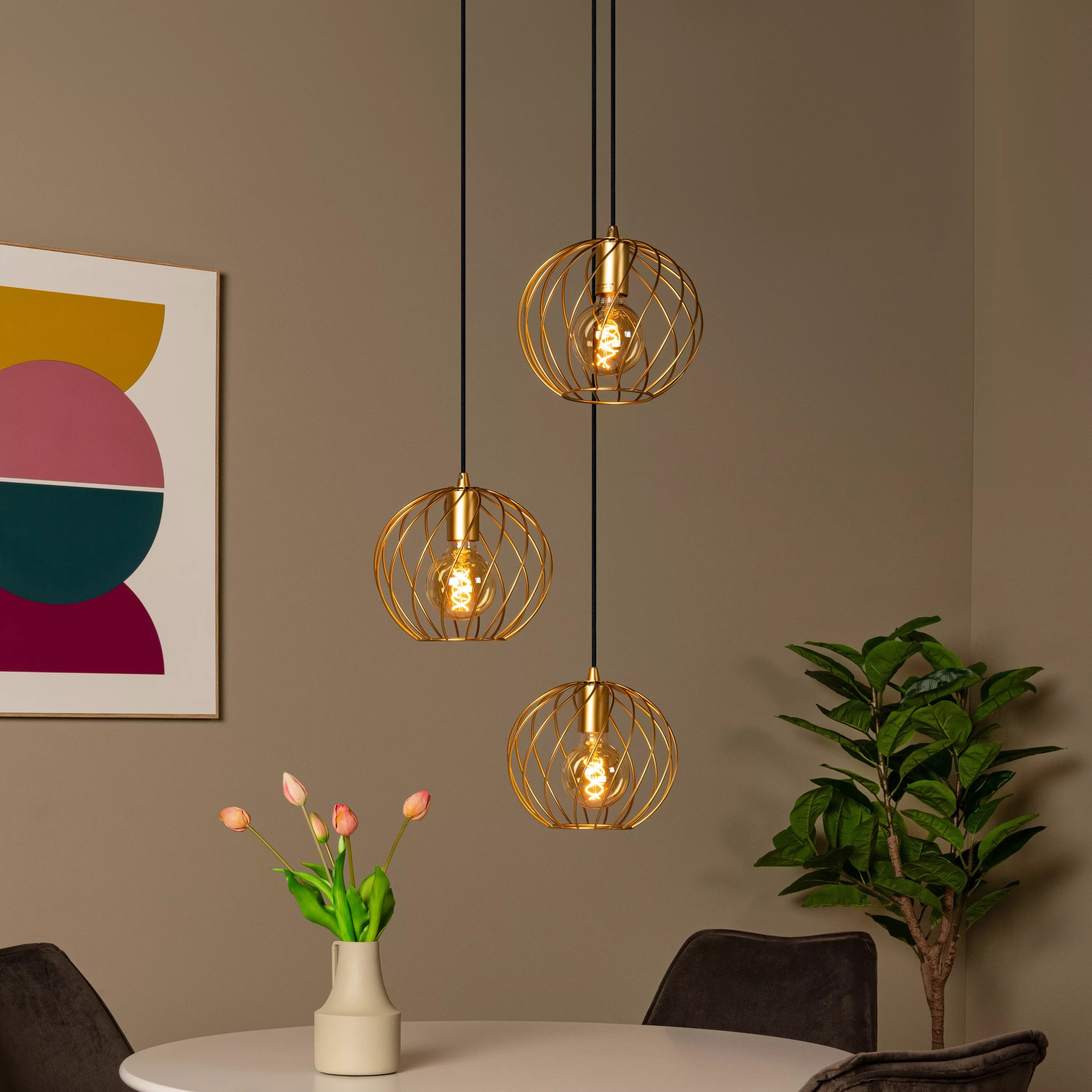 Lucide Danza - lampe suspendue - Ø x - or