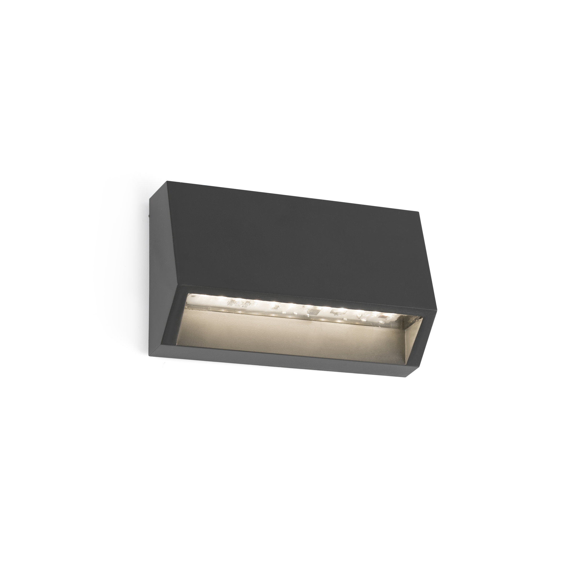 Faro Must - applique murale - 9,6 x cm - 2W LED inclus - IP65 - gris foncé