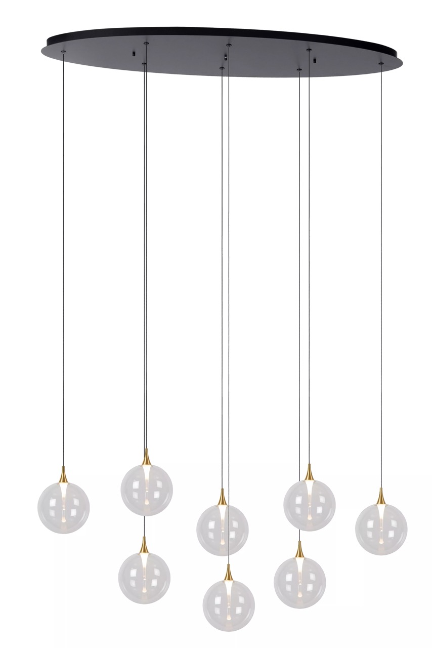 Lucide Gisela - lampe suspendue - x - ,9W LED dimmable inclus - transparent