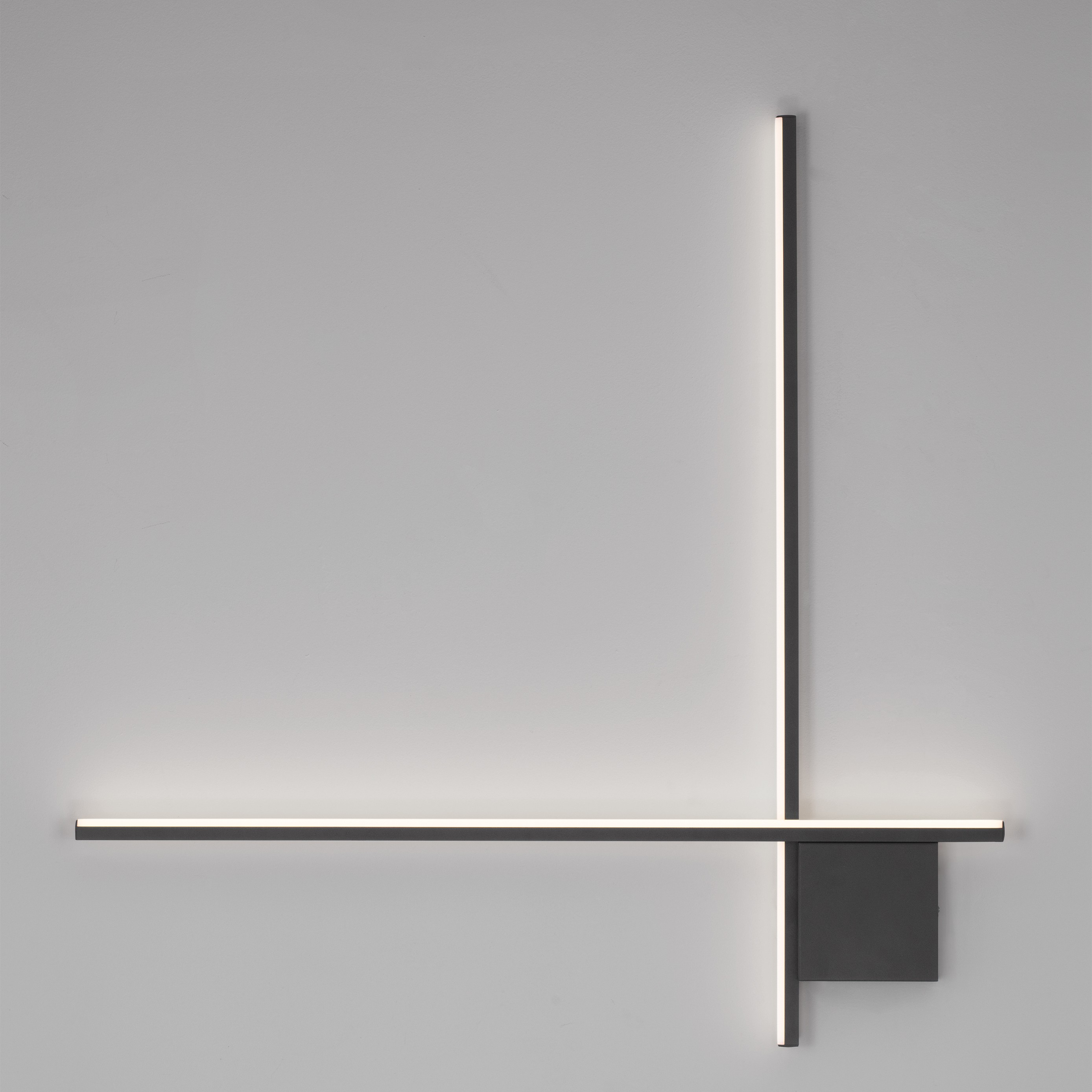 Nova Luce Cross - applique murale - x 4 cm - 21W LED inclus - noir sablé