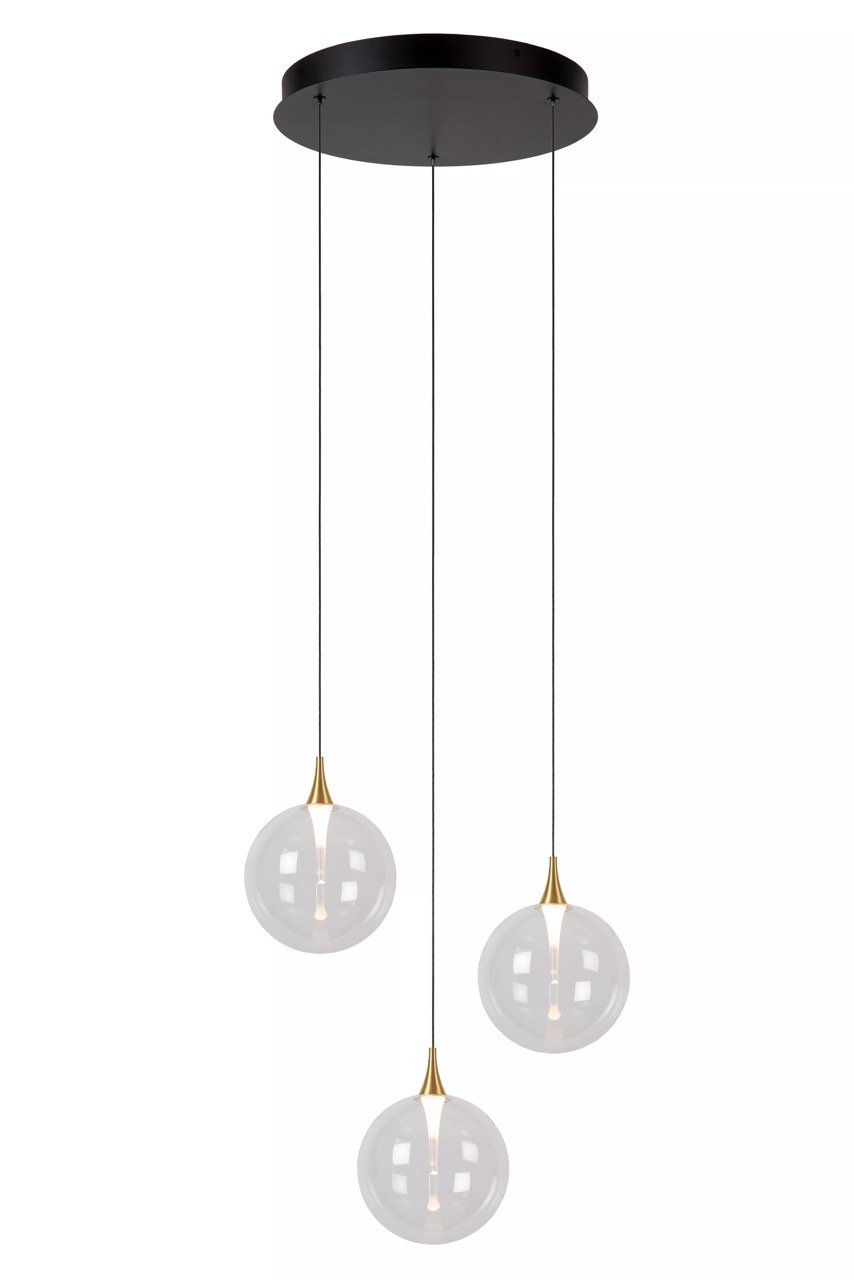 Lucide Gisela - lampe suspendue - Ø cm - ,6W LED dimmable inclus - transparent