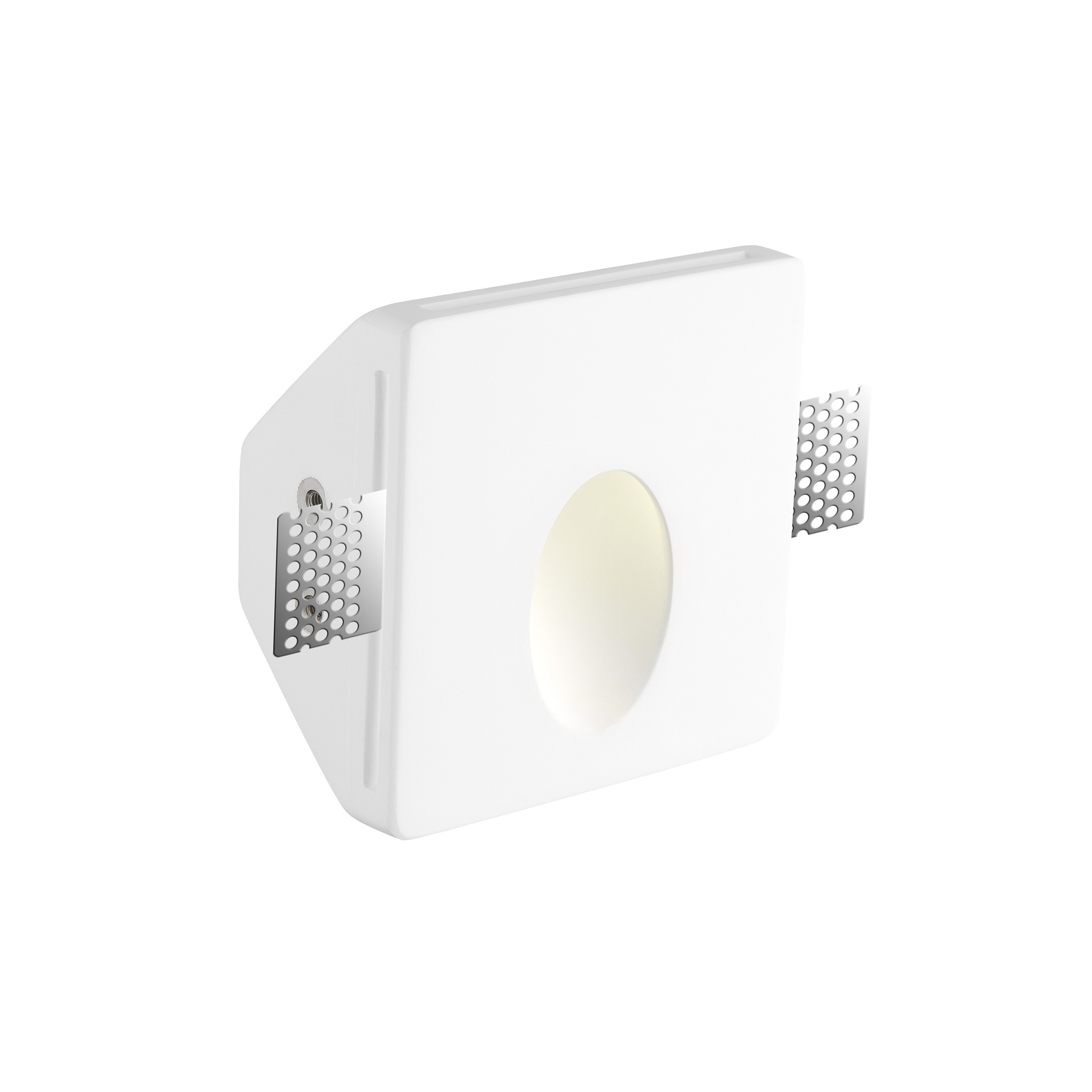 Nova Luce Cirocco - applique encastrée - cm - 1W LED inclus - crépi blanc