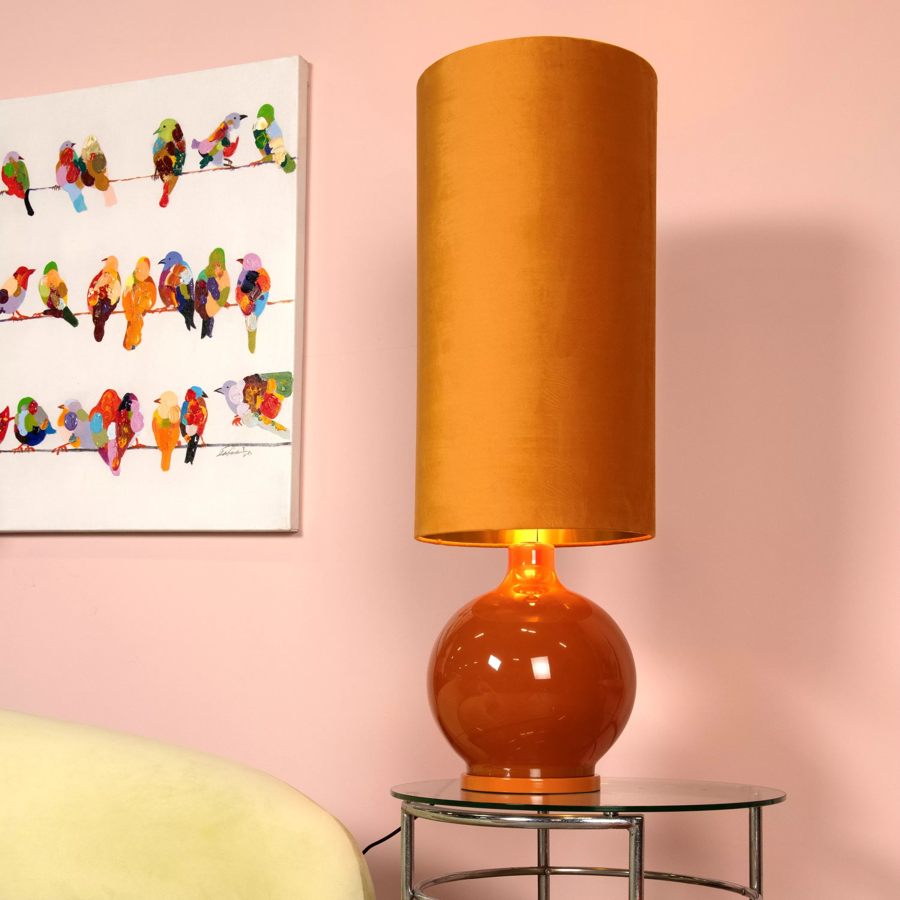 Lucide Esterad - lampadaire - Ø cm - jaune ocre