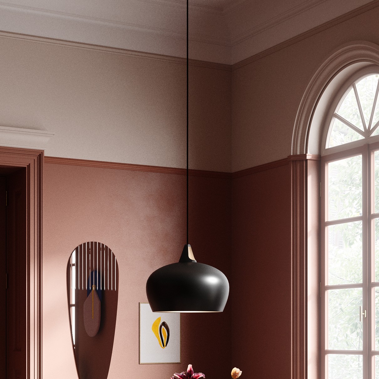 Design for the People Belly 46 - lampe suspendue - Ø ,3 cm - noir