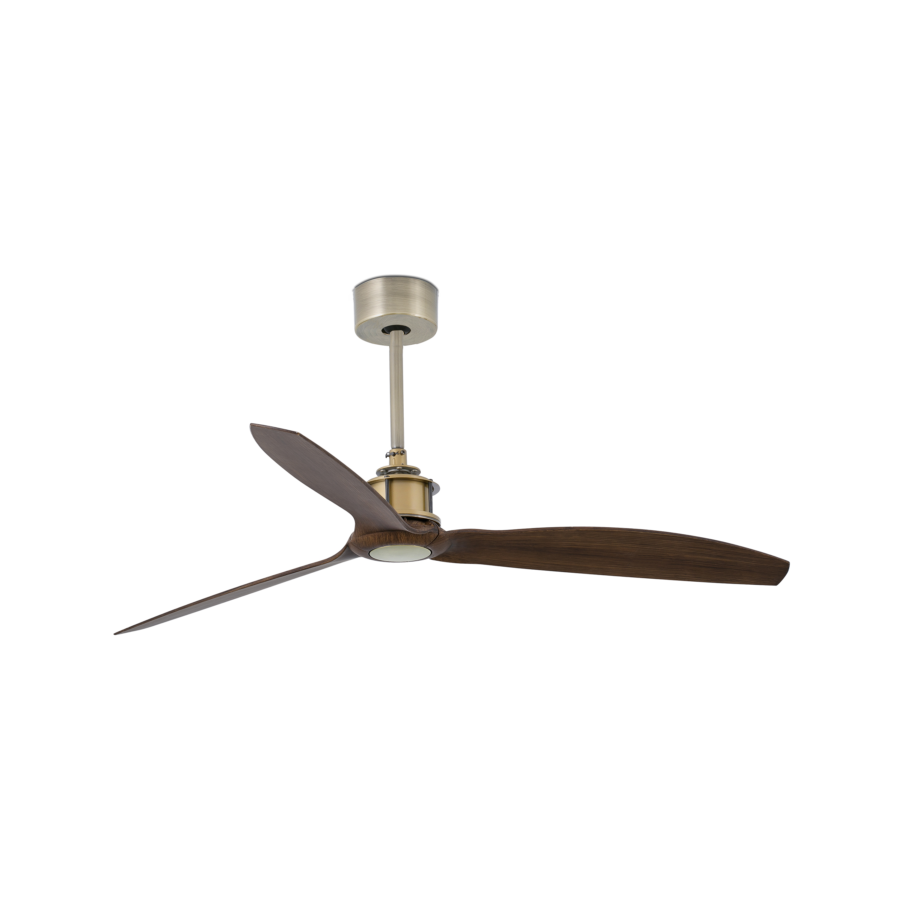 Faro Justfan - ventilateur de plafond avec télécommande - Ø - laiton antique et brun foncé