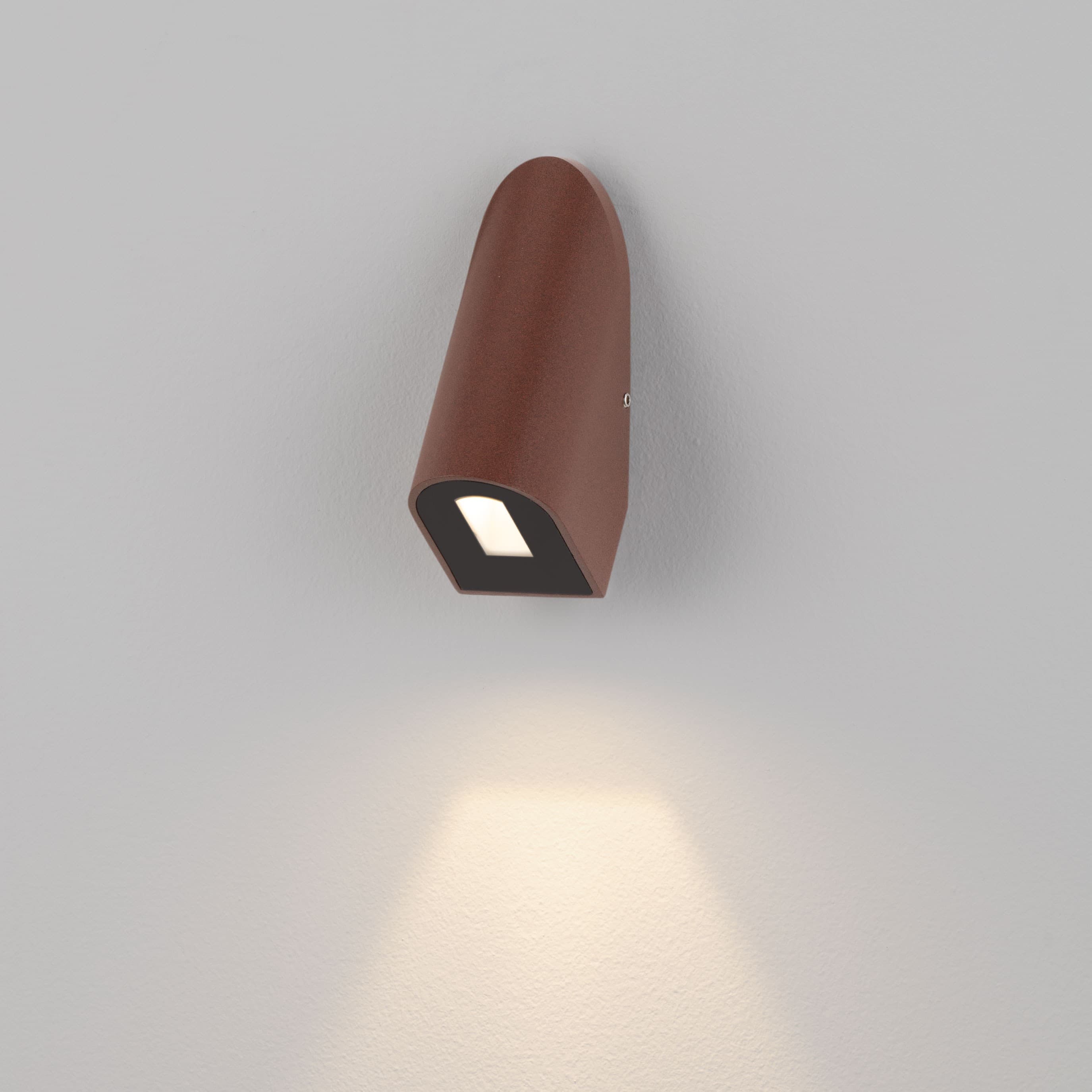Nova Luce Soren - applique murale extérieure - ,7 x 5,8 cm - 3W LED inclus - IP65 - corten