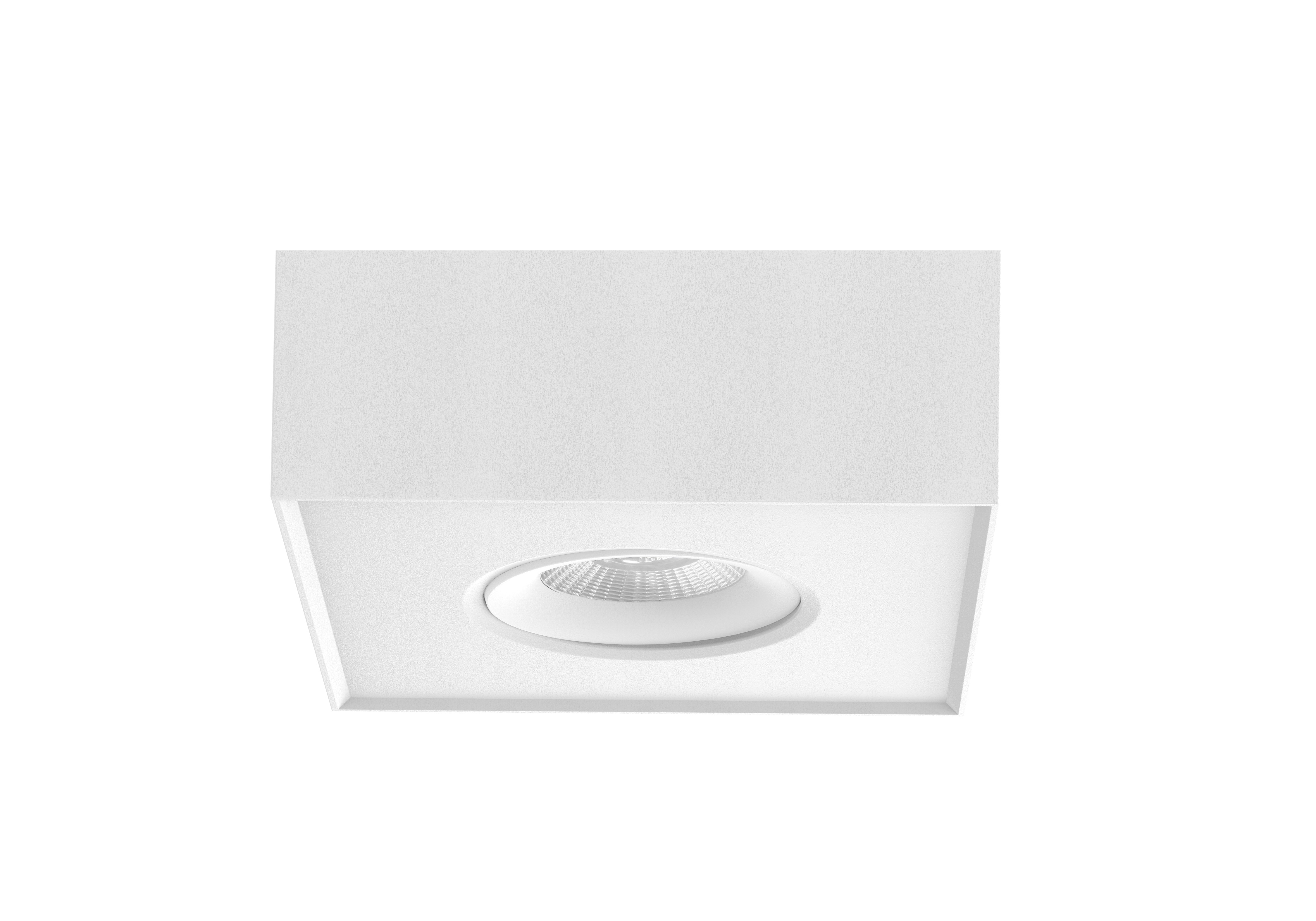 Artdelight Brooklyn1 - spot en saillie - 13,5 x 13,5 x 6 cm - 8W dim to warm LED inclus - blanc