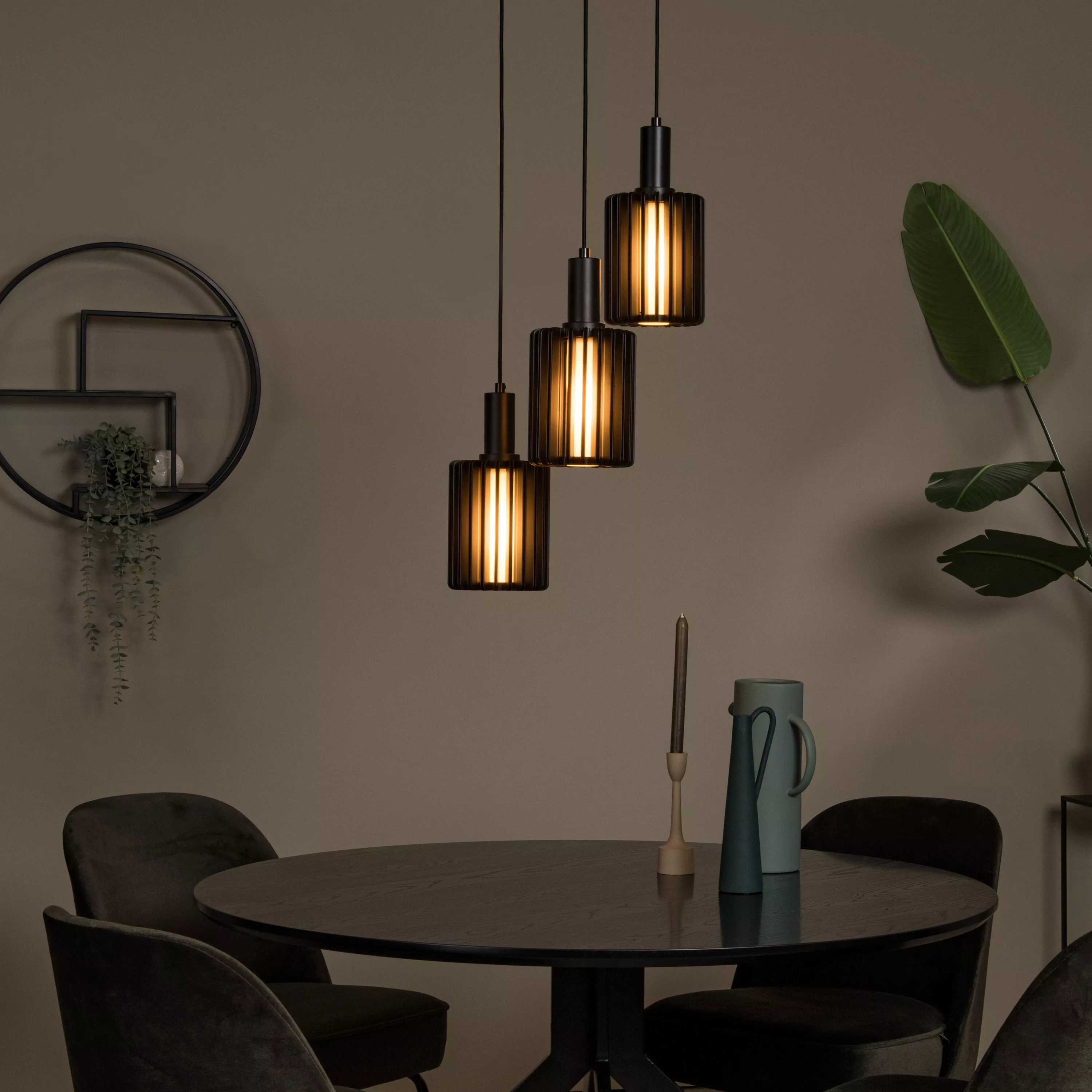 Lucide Lambres - lampe suspendue - Ø cm - noir
