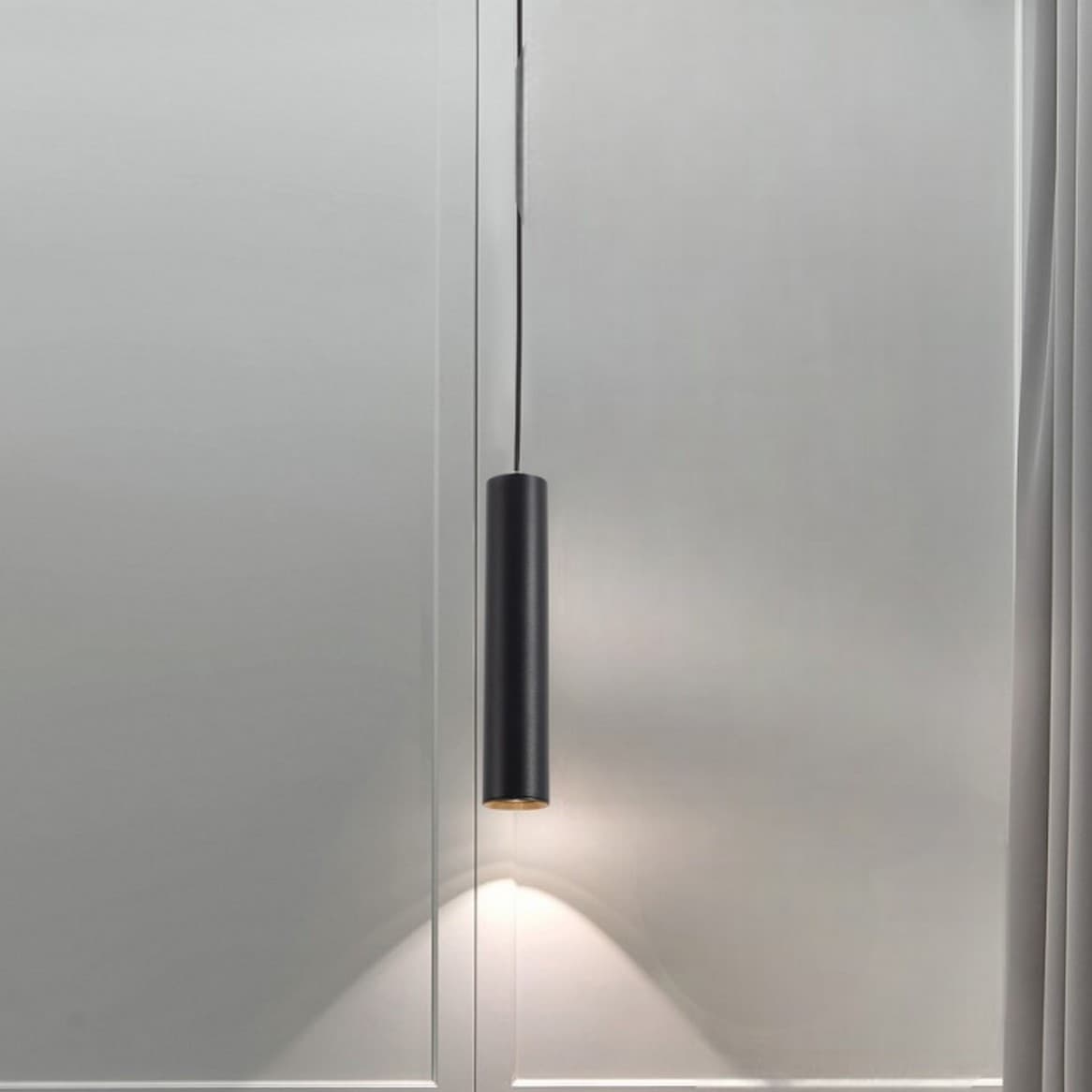 Nova Luce Gia - lampe suspendue - Ø cm - noir