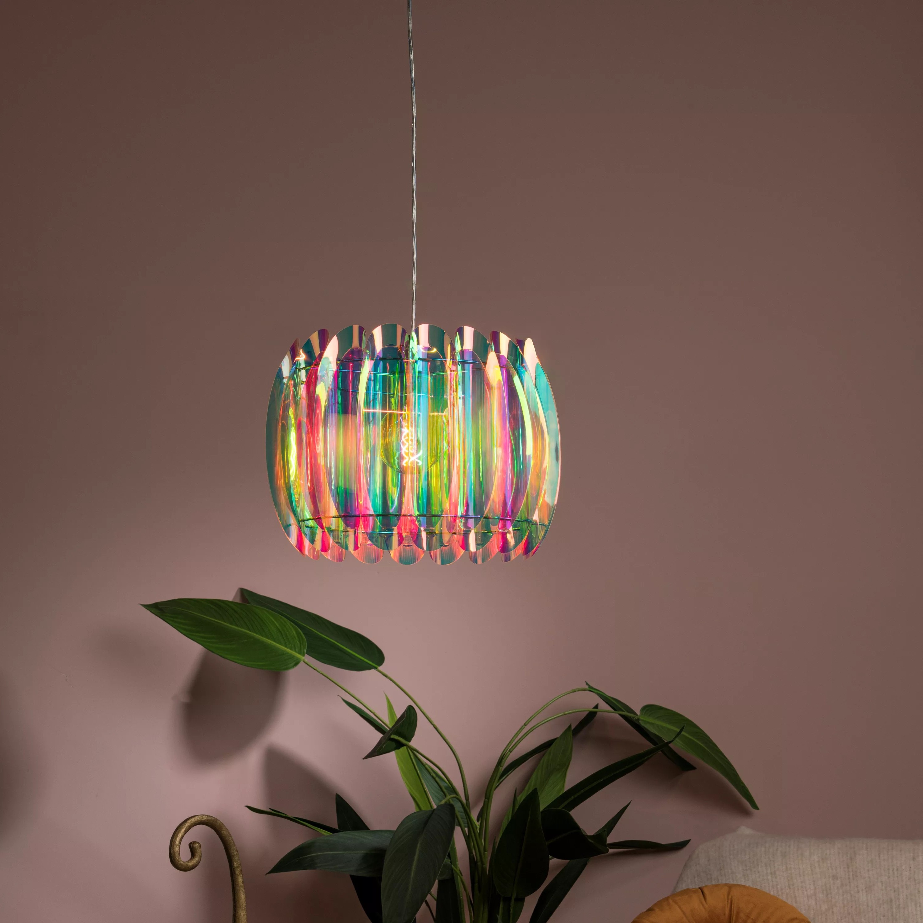 Lucide Glinstar - lampe suspendue - Ø - multicolore