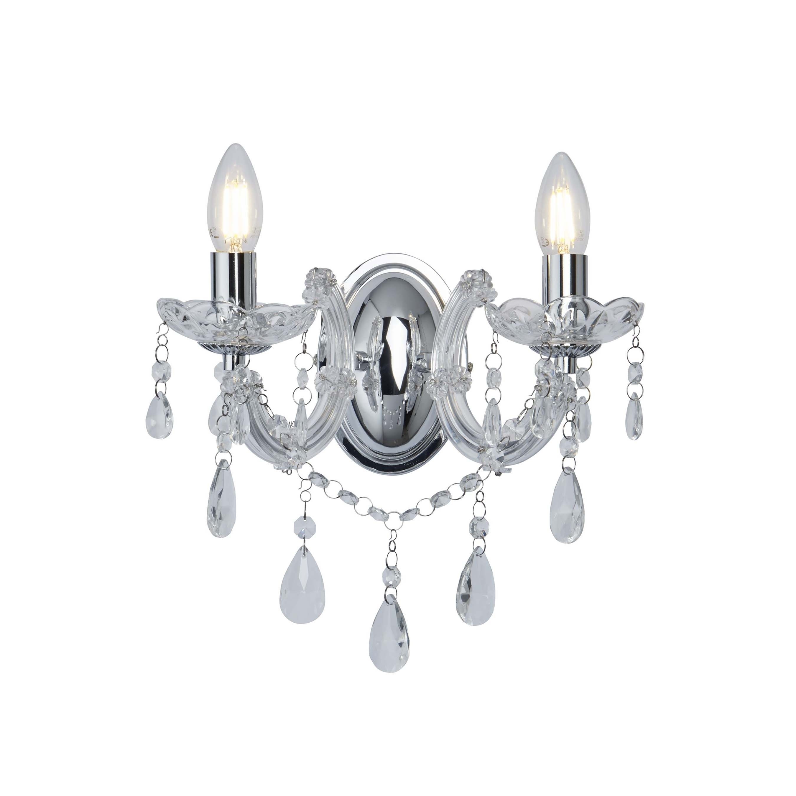 Searchlight Marie Therese - applique murale - cm - chrome