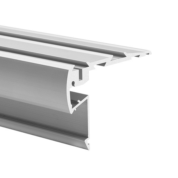 Klus STEPUS - Profilé LED pour bordures de marches - 5,71 x 7, - argent anodisé