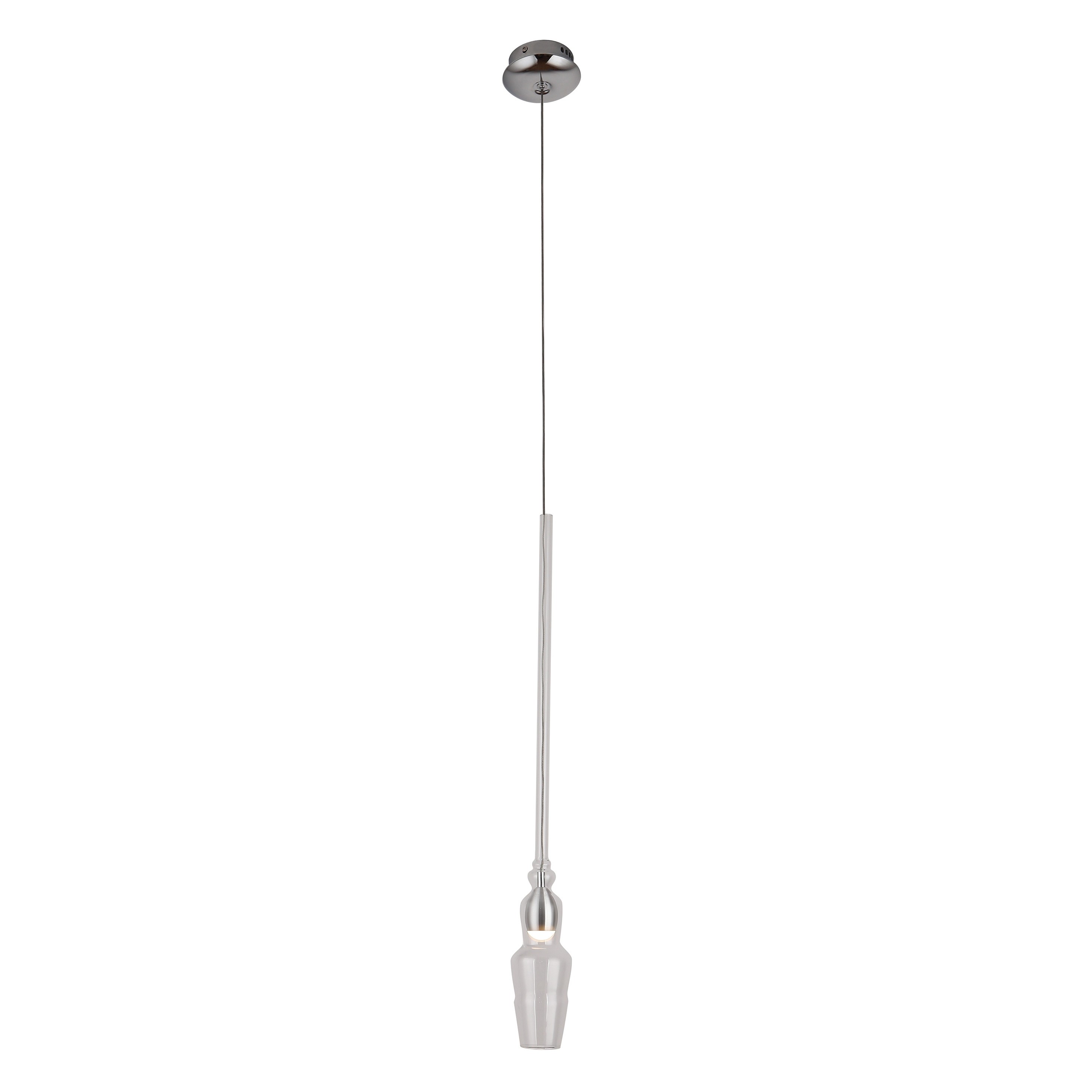 Maxlight Murano - lampe suspendue - Ø cm - 3W LED inclus - chrome