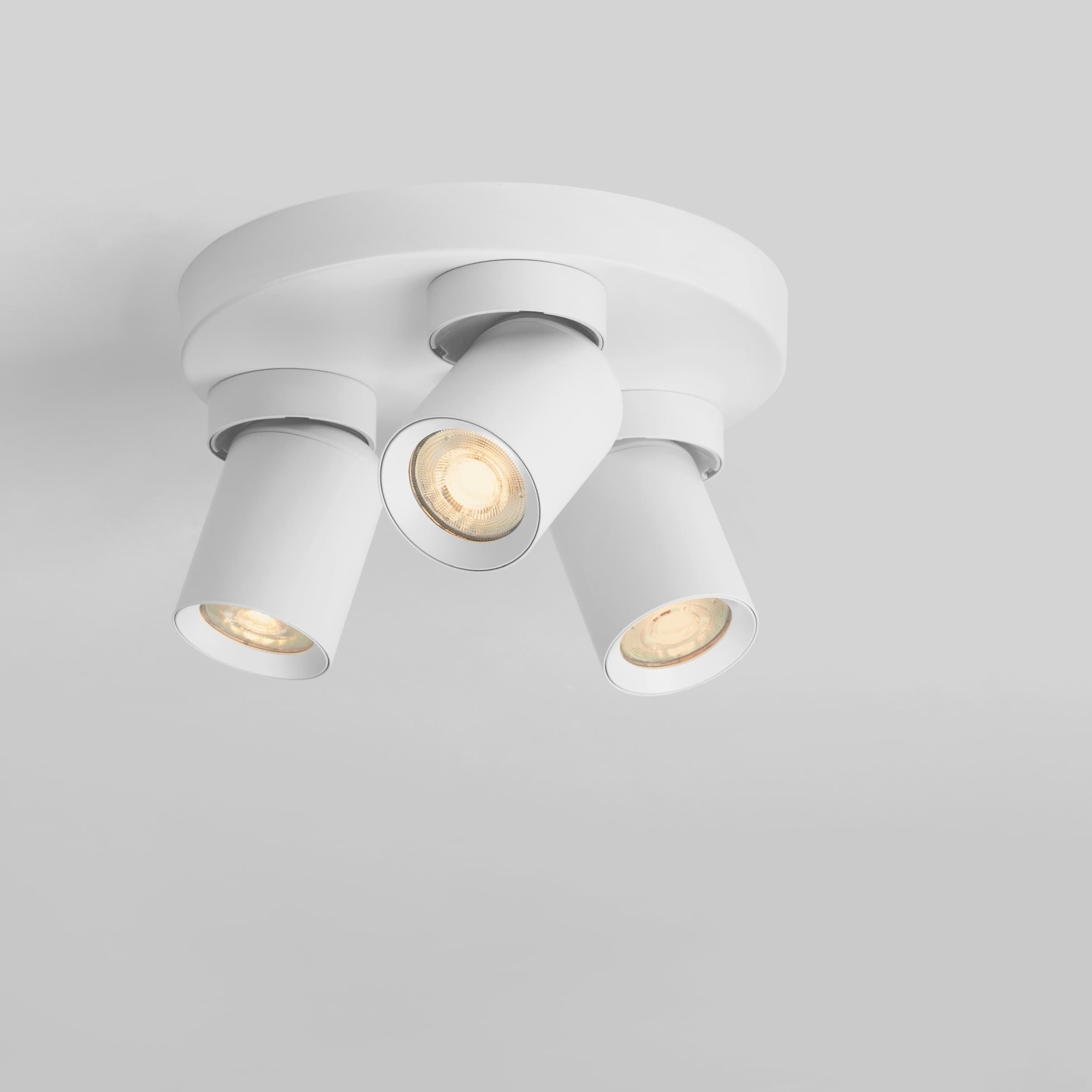 Nova Luce Amecy - spot en saillie 3L - Ø ,5 cm - blanc sablé
