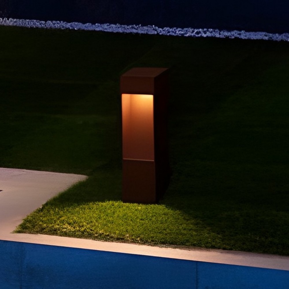 Nova Luce Maddi - lampe de jardin - 8,5 x ,5 cm - 7W LED inclus - IP65 - corten sablé