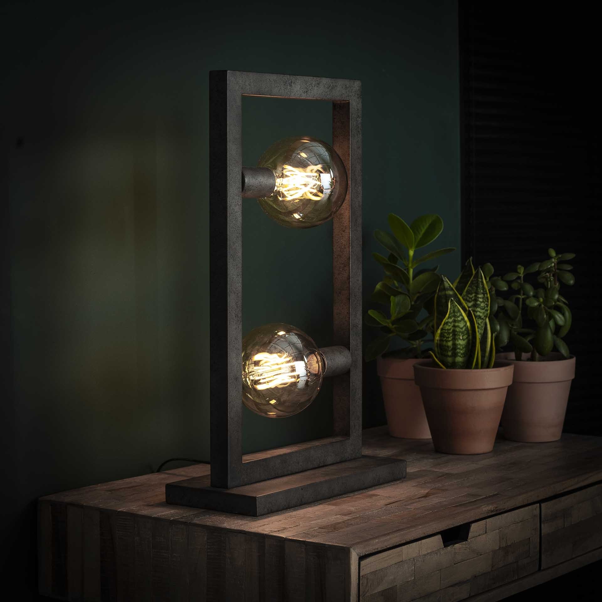 Vico Steps - lampe à poser - - vieil argent