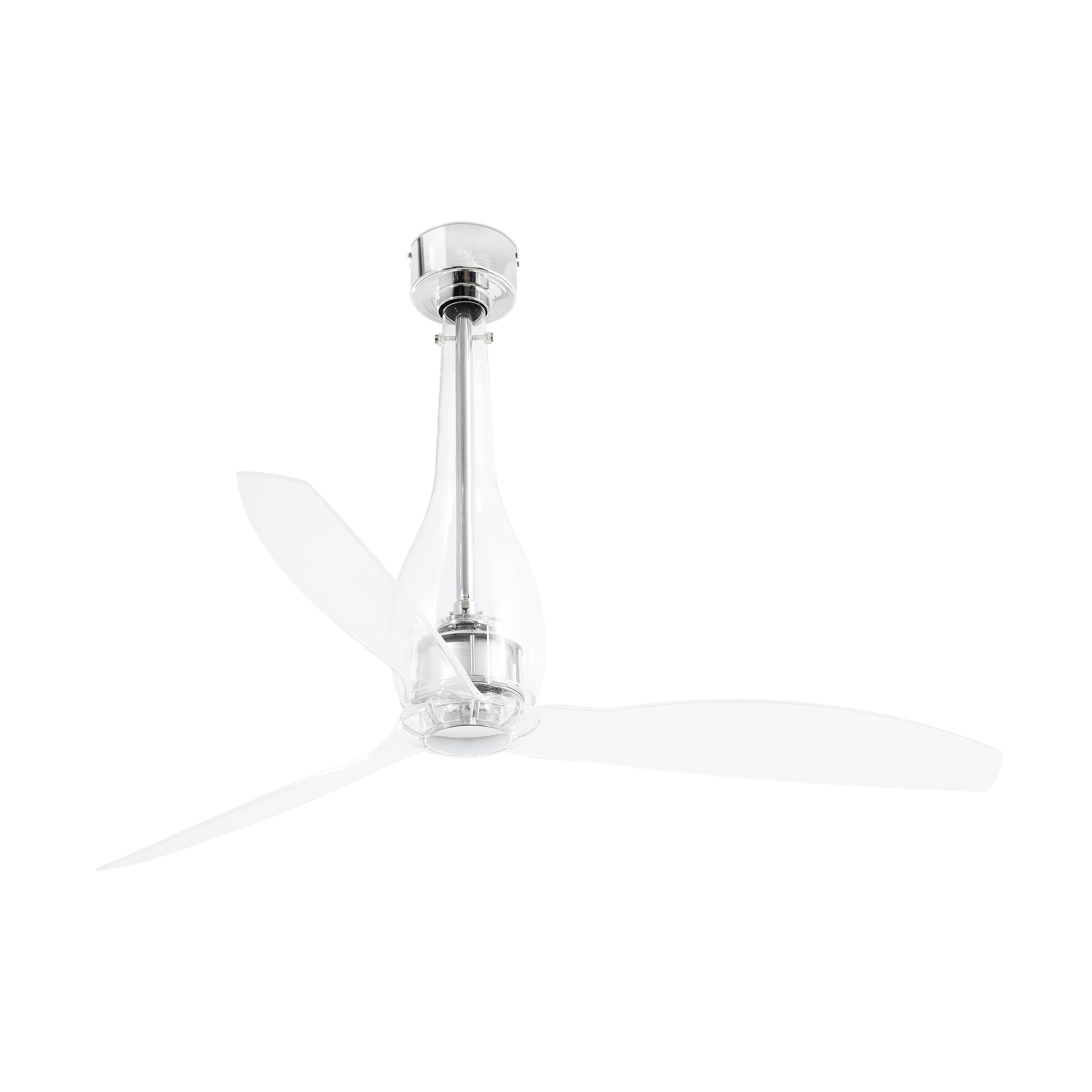 Faro Eterfan - ventilateur de plafond avec télécommande - Ø - chrome et transparent