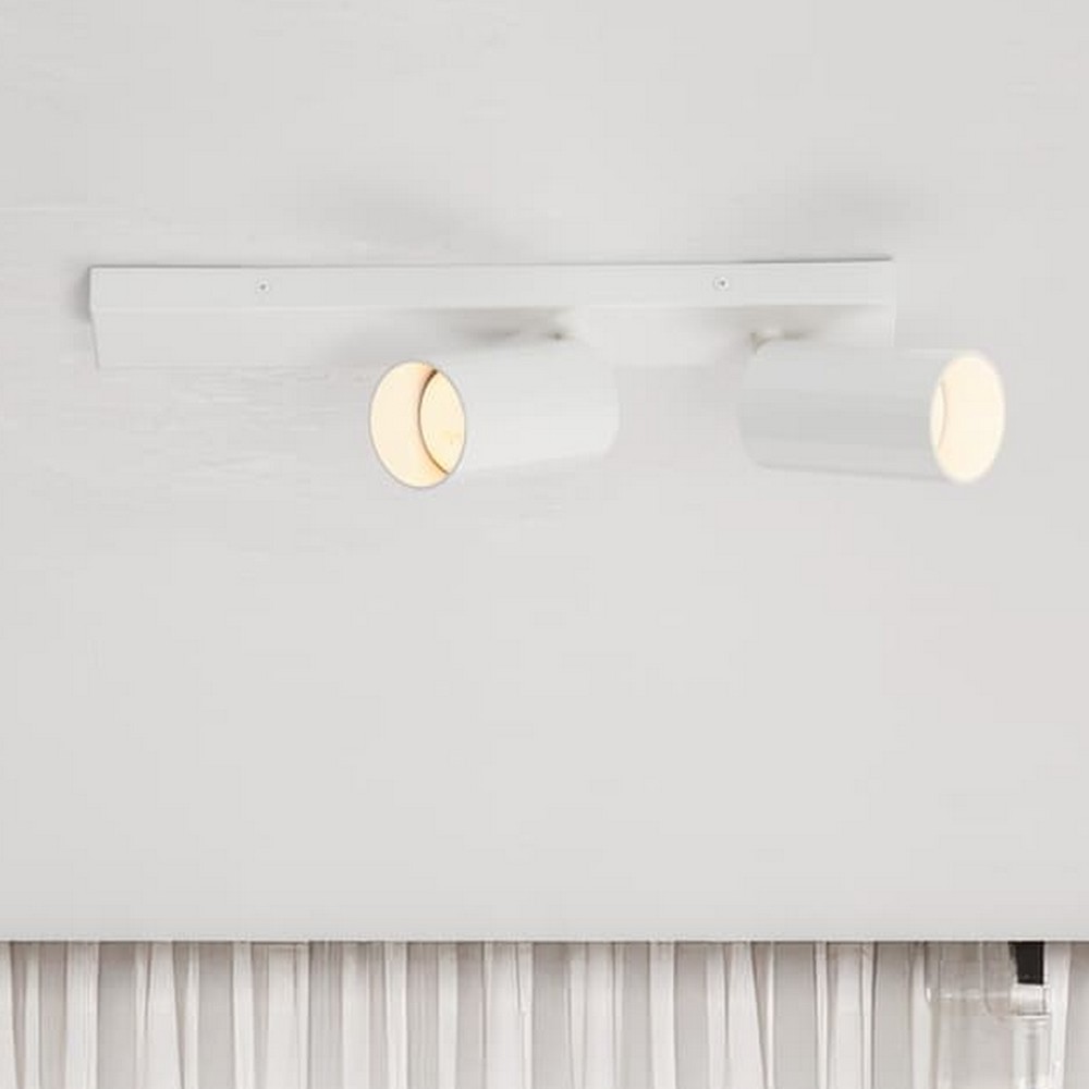 Nova Luce Zelos - spot en saillie 2L - ,7 x 6 cm - blanc sablé