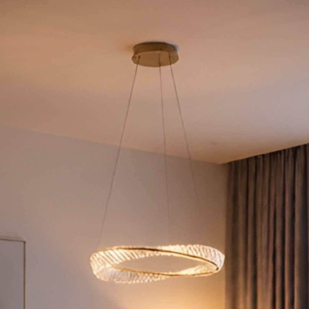 Nova Luce Aurelia - suspension - Ø cm - 36W LED dimmable inclus - or